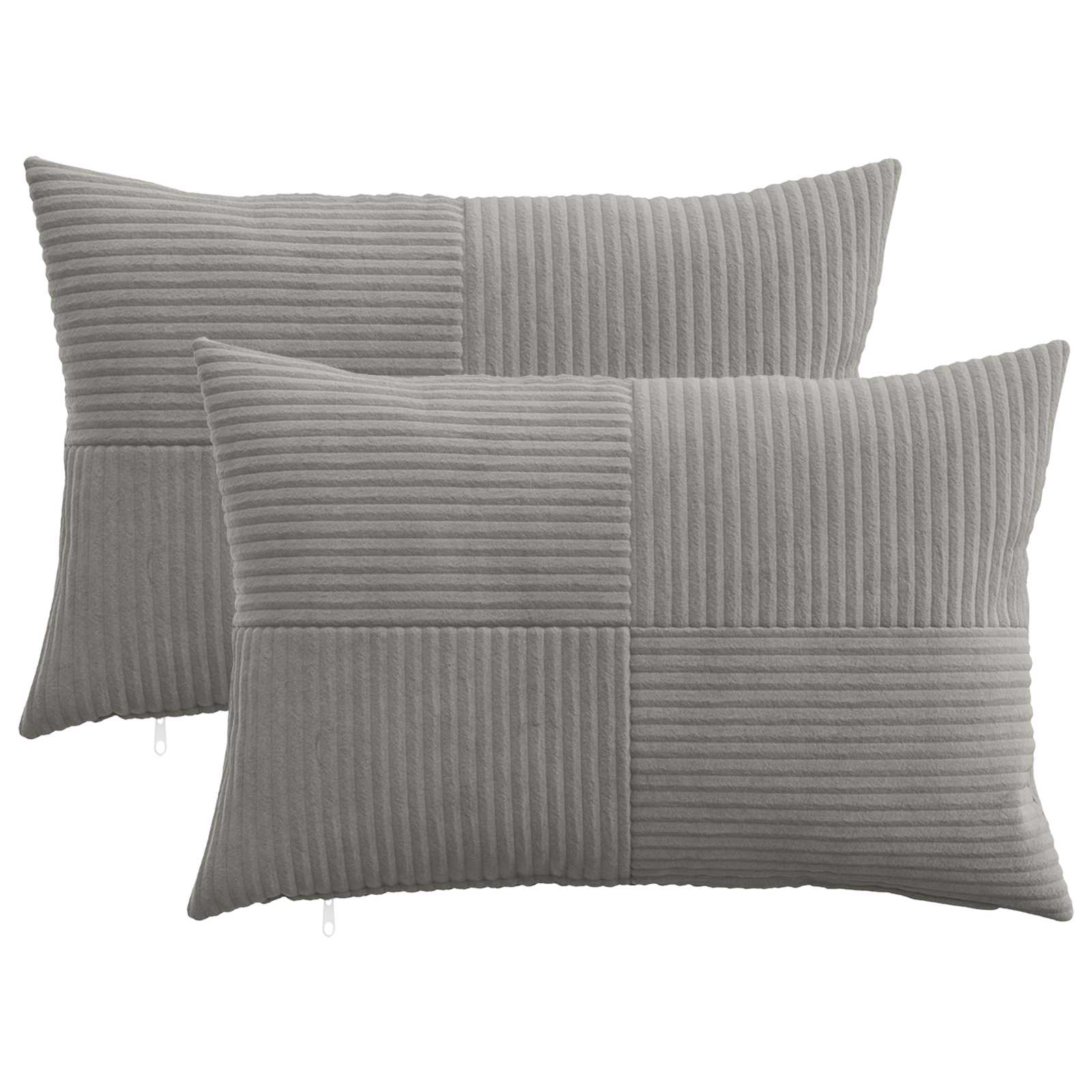 Párna huzat 2 pcs almelo világosszürke 50 x 75 cm cord