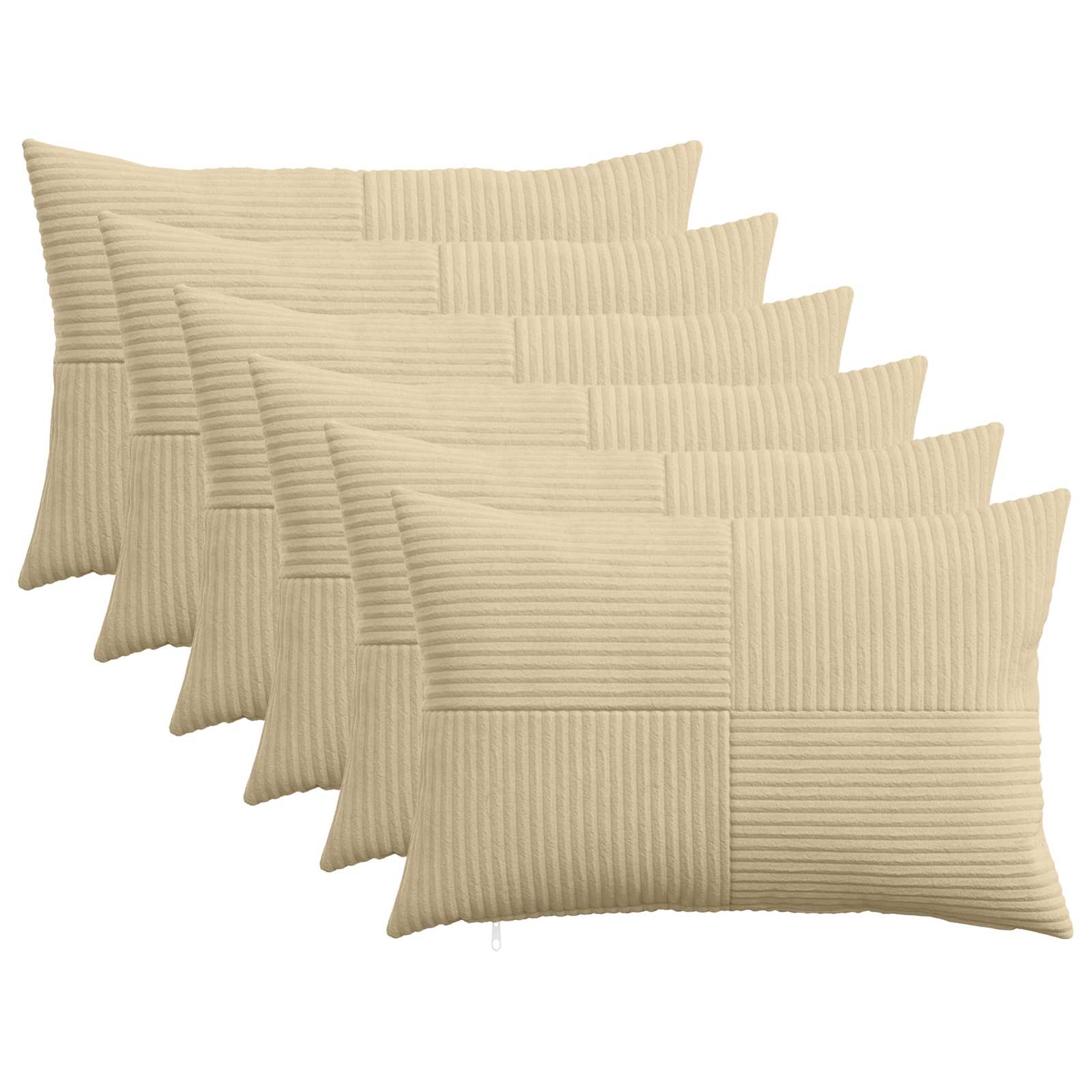 Párna huzat 6 pcs almelo szürke zöld 50 x 75 cm cord