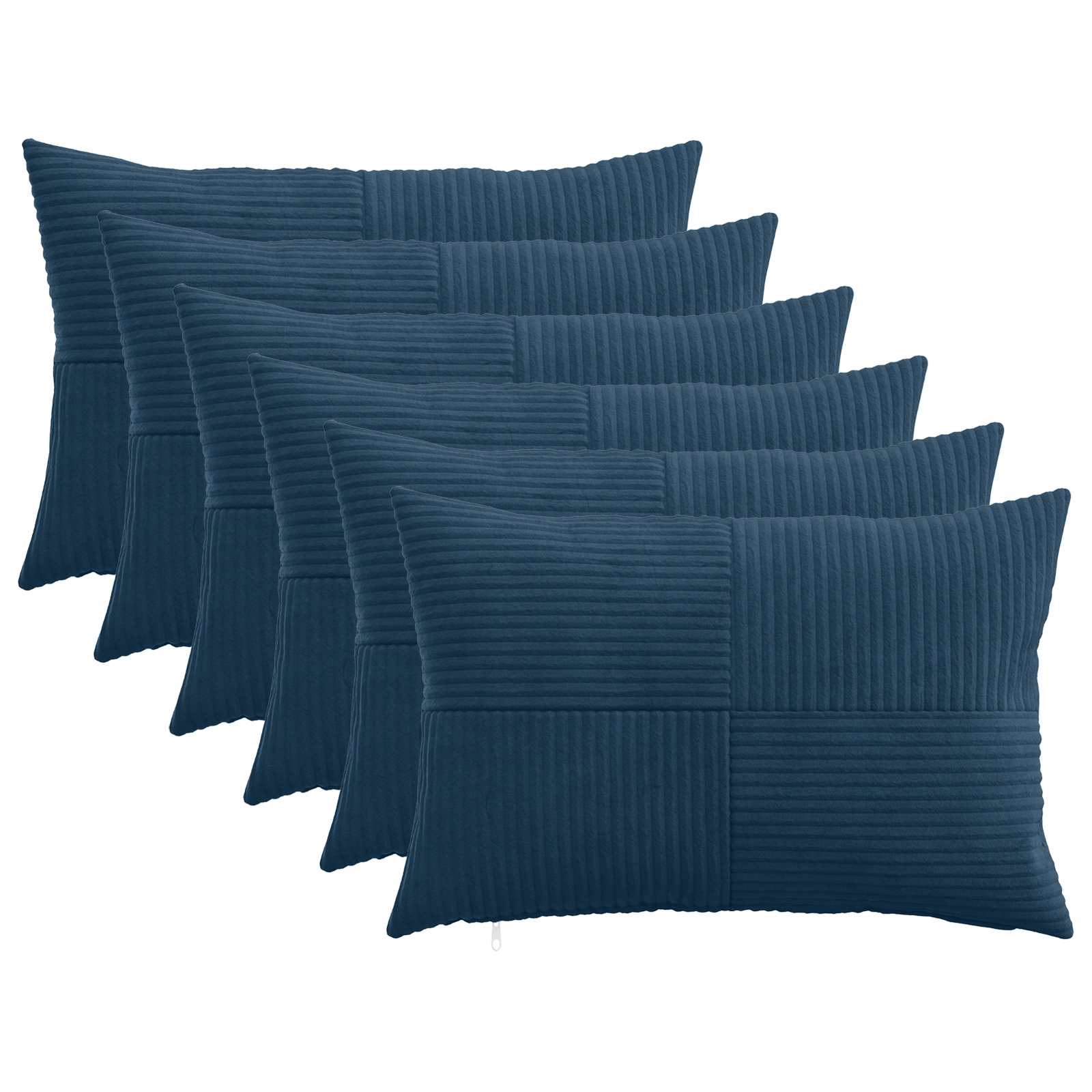 Párna huzat 6 pcs almelo sötétkék 50 x 75 cm cord