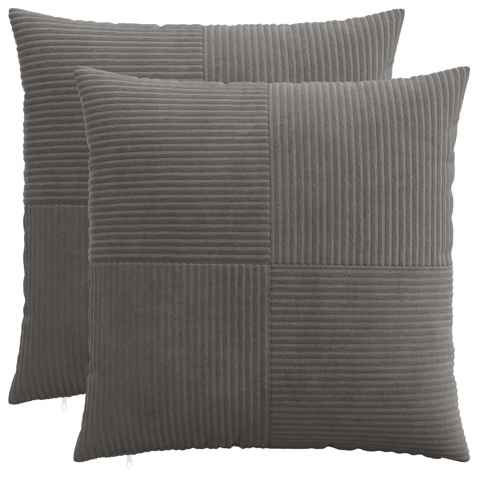 Párna huzat 2 pcs almelo sötétszürke 55 x 55 cm cord