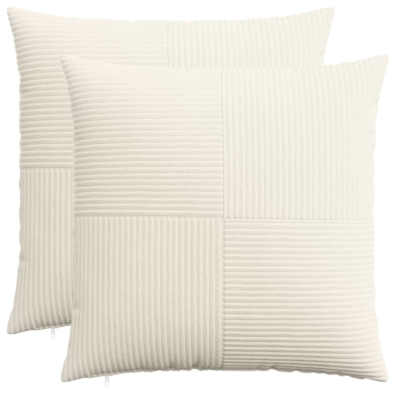 Párna huzat 2 pcs almelo krémszínű 55 x 55 cm cord