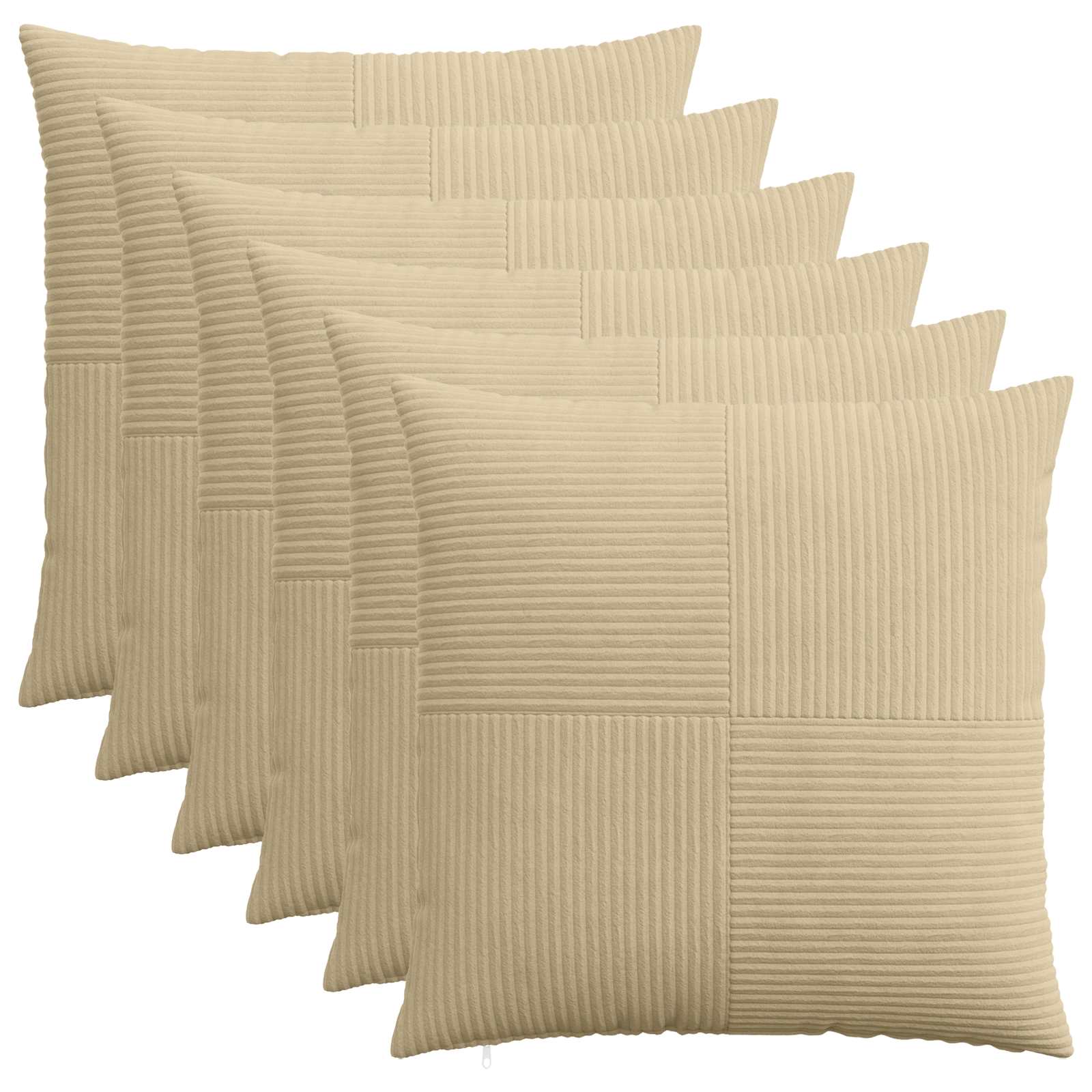 Párna huzat 6 pcs almelo szürke zöld 55 x 55 cm cord