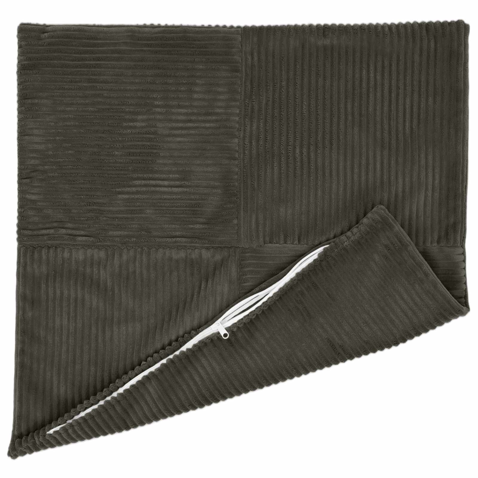Párna huzat 2 pcs almelo antracitszürke 55 x 55 cm cord