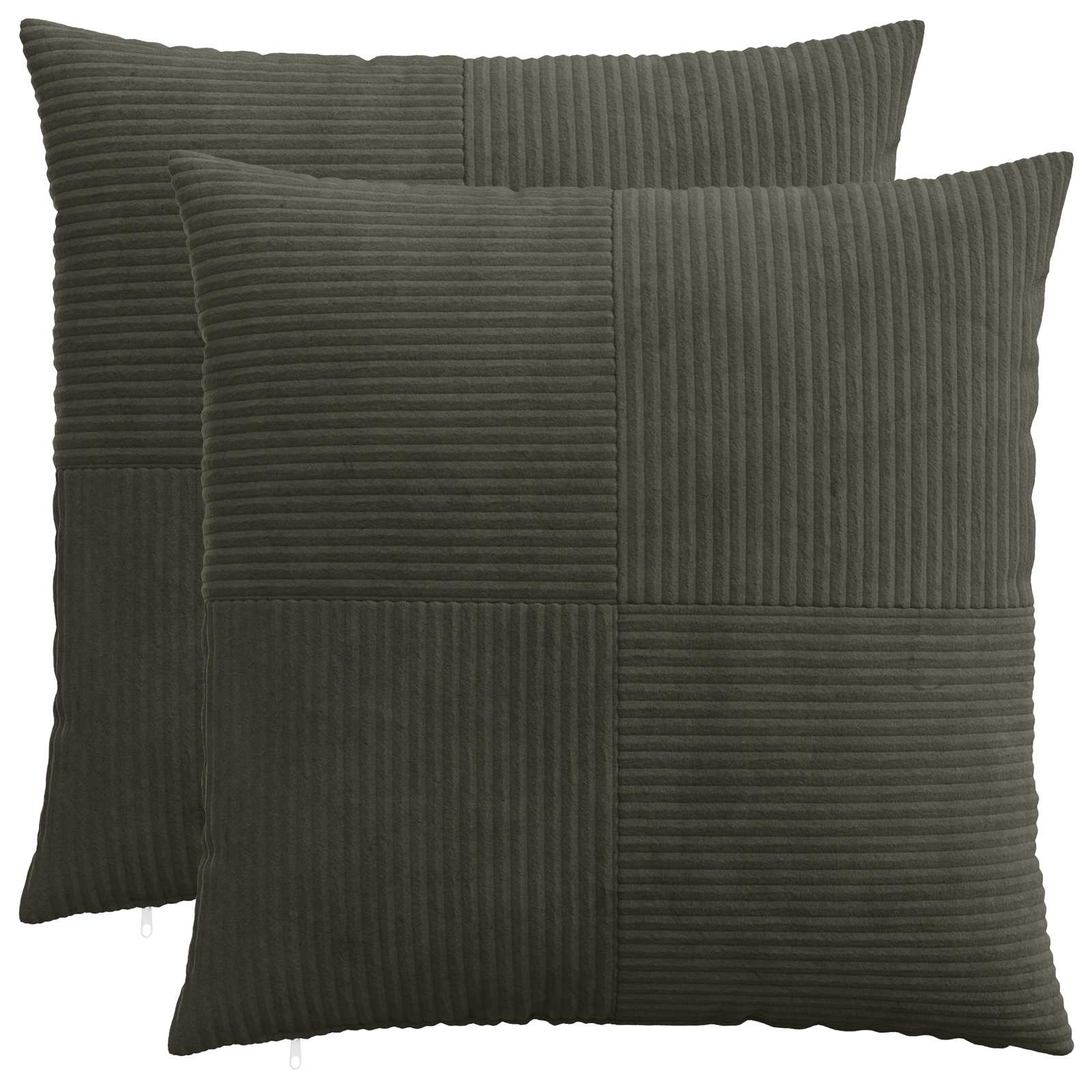 Párna huzat 2 pcs almelo antracitszürke 55 x 55 cm cord