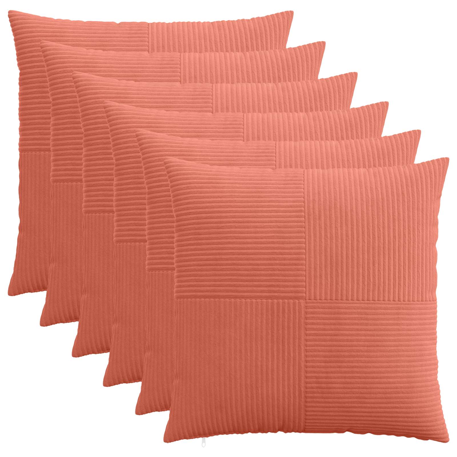 Párna huzat 6 pcs almelo piros narancs 60 x 60 cm cord