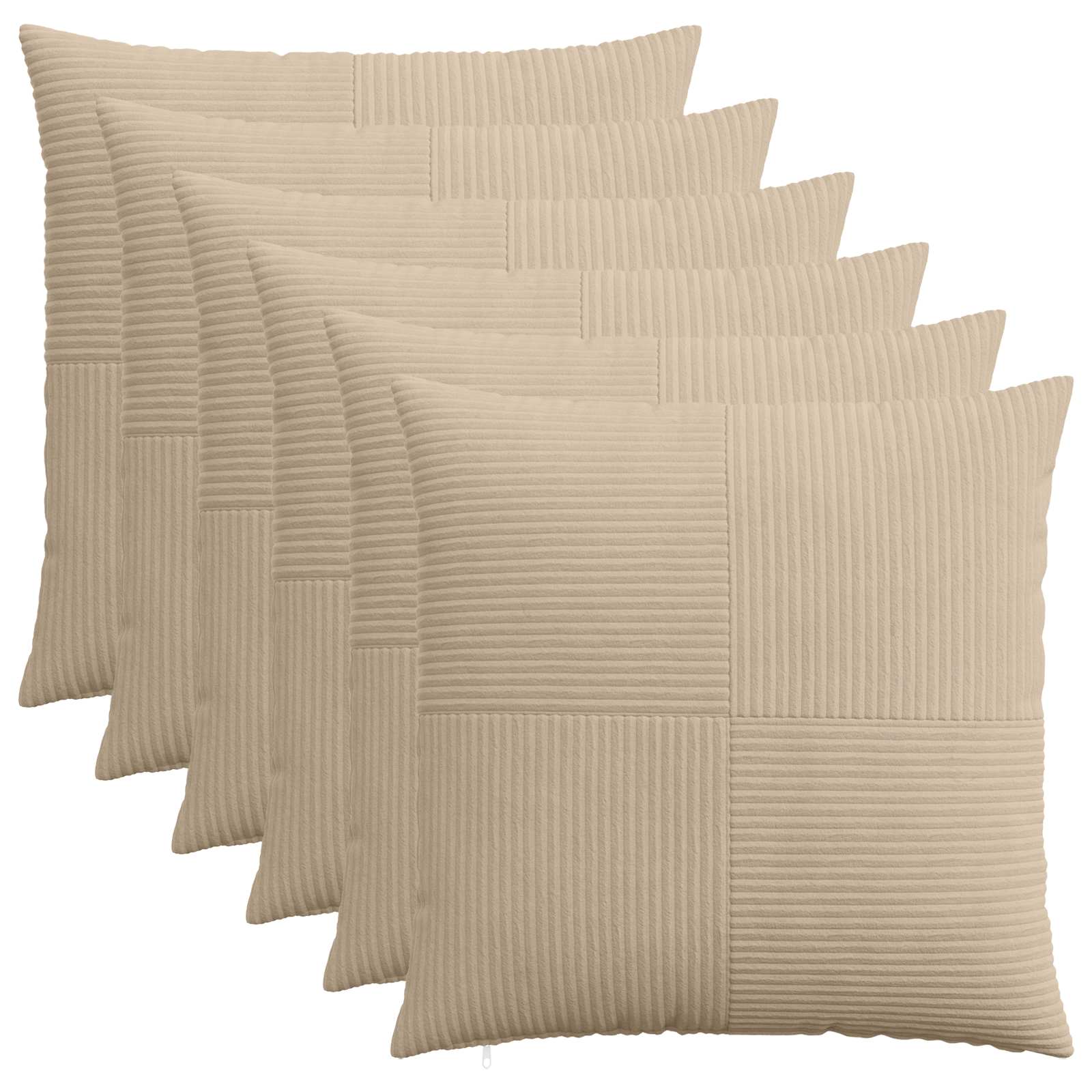 Párna huzat 6 pcs almelo tópszínű 60 x 60 cm cord