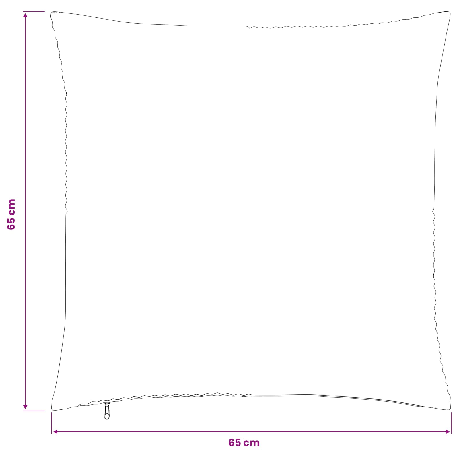 Párna huzat 6 pcs almelo sötétszürke 65 x 65 cm cord