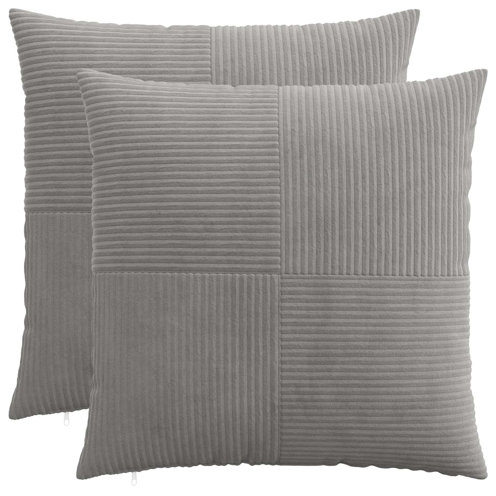 Párna huzat 2 pcs almelo világosszürke 70 x 70 cm cord