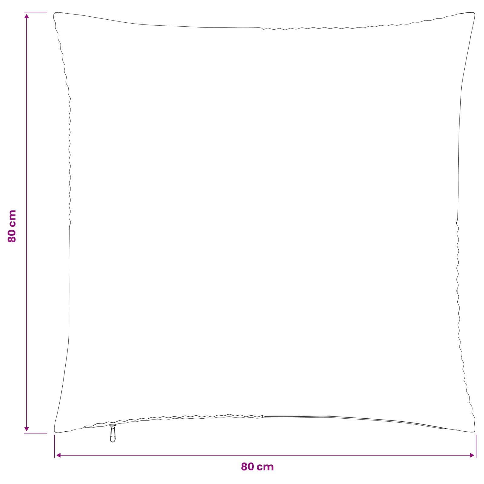 Párna huzat 2 pcs almelo piros narancs 80 x 80 cm cord