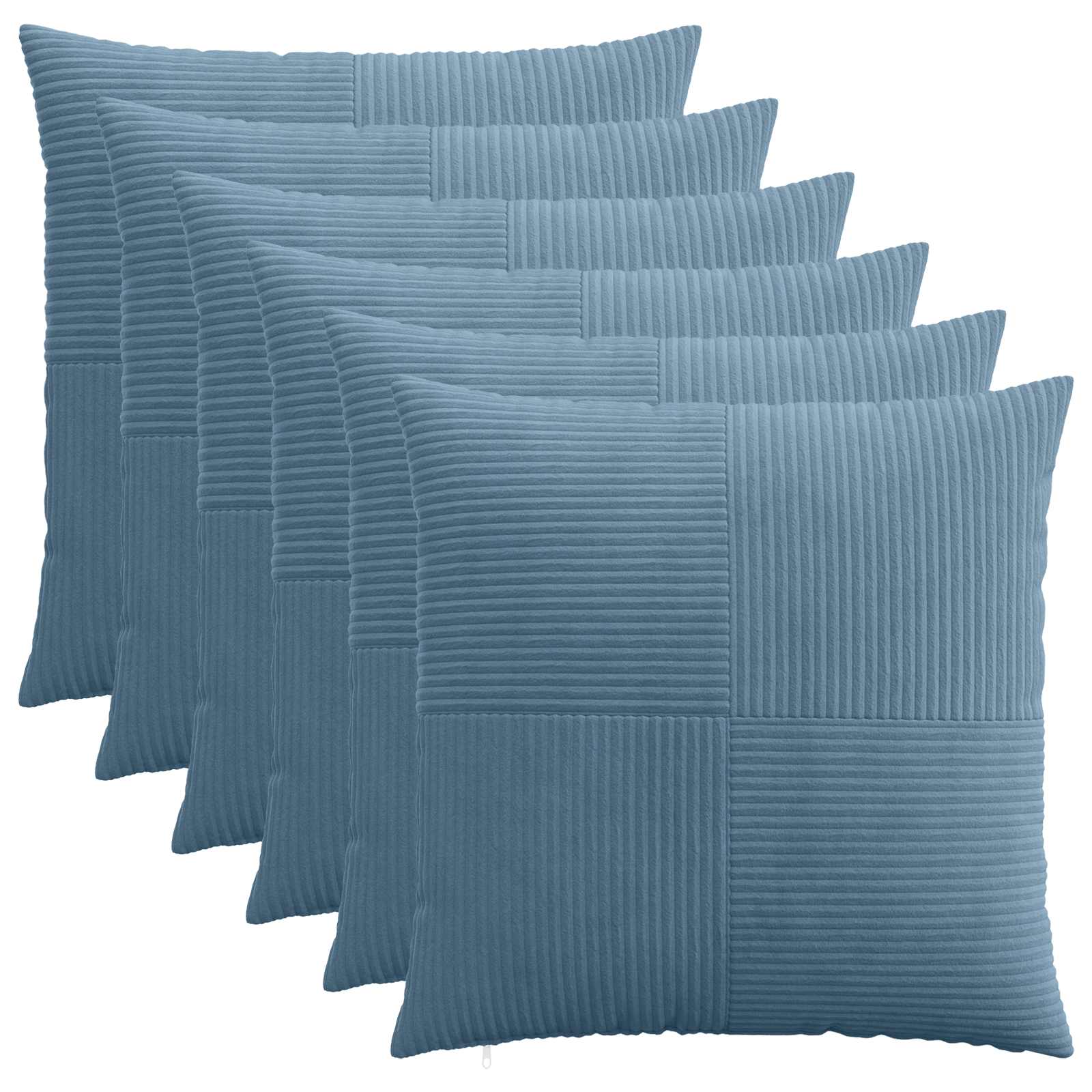 Párna huzat 6 pcs almelo kék 80 x 80 cm cord