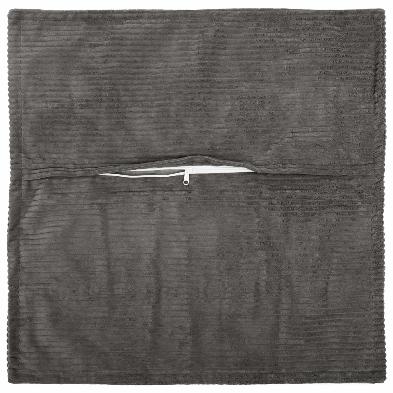 Párna huzat 2 db houten sötétszürke 30 x 30 cm cord
