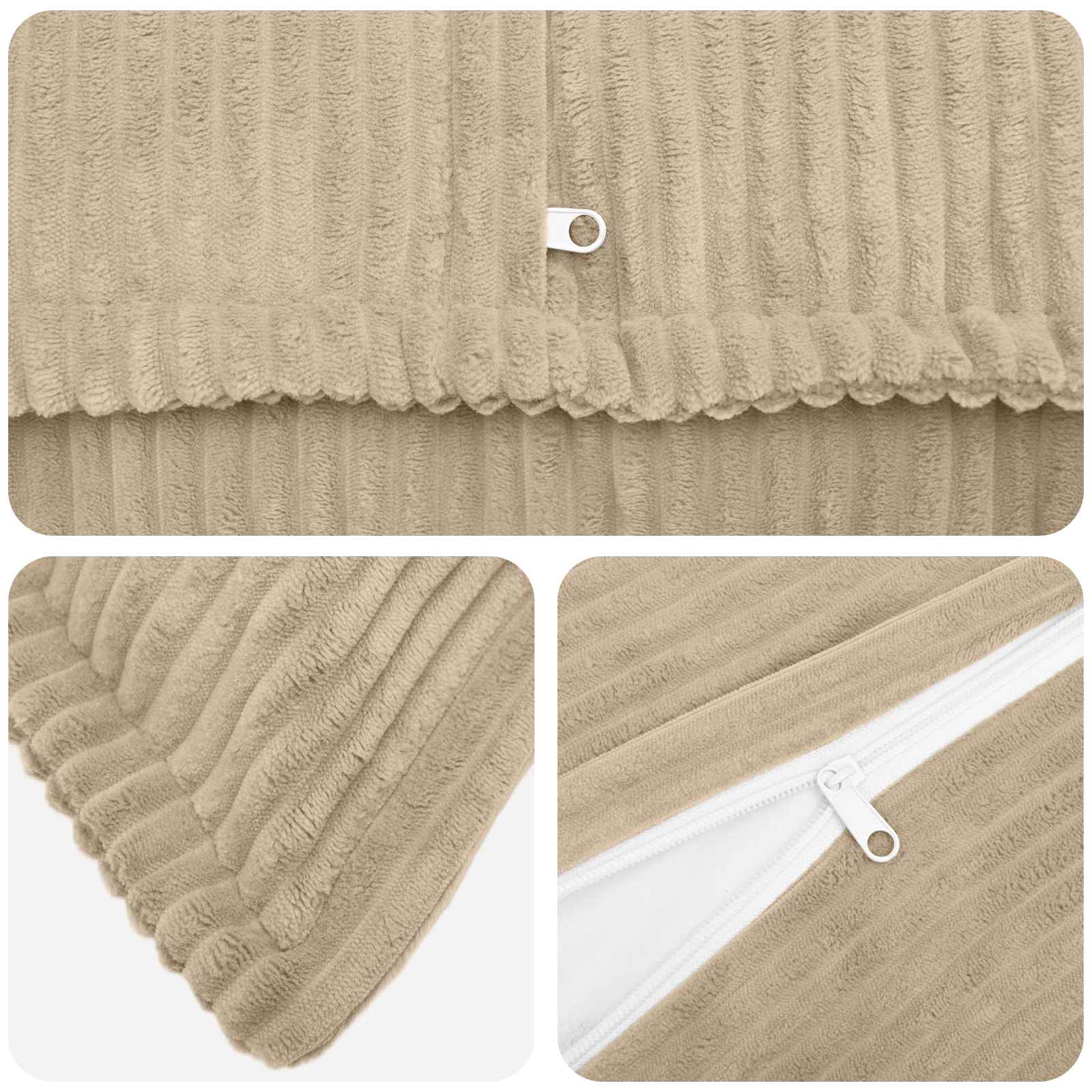 Párna huzat 2 db houten tópszínű 30 x 30 cm cord
