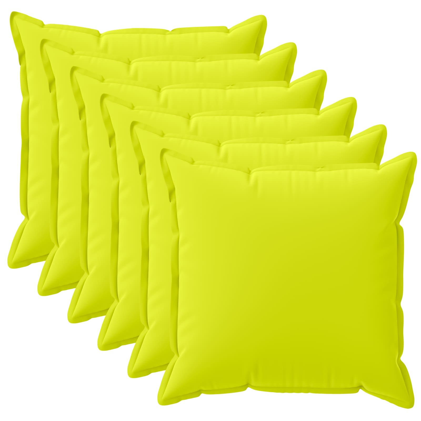 Párna huzat 6 db houten fényes zöld 30 x 30 cm poliészter