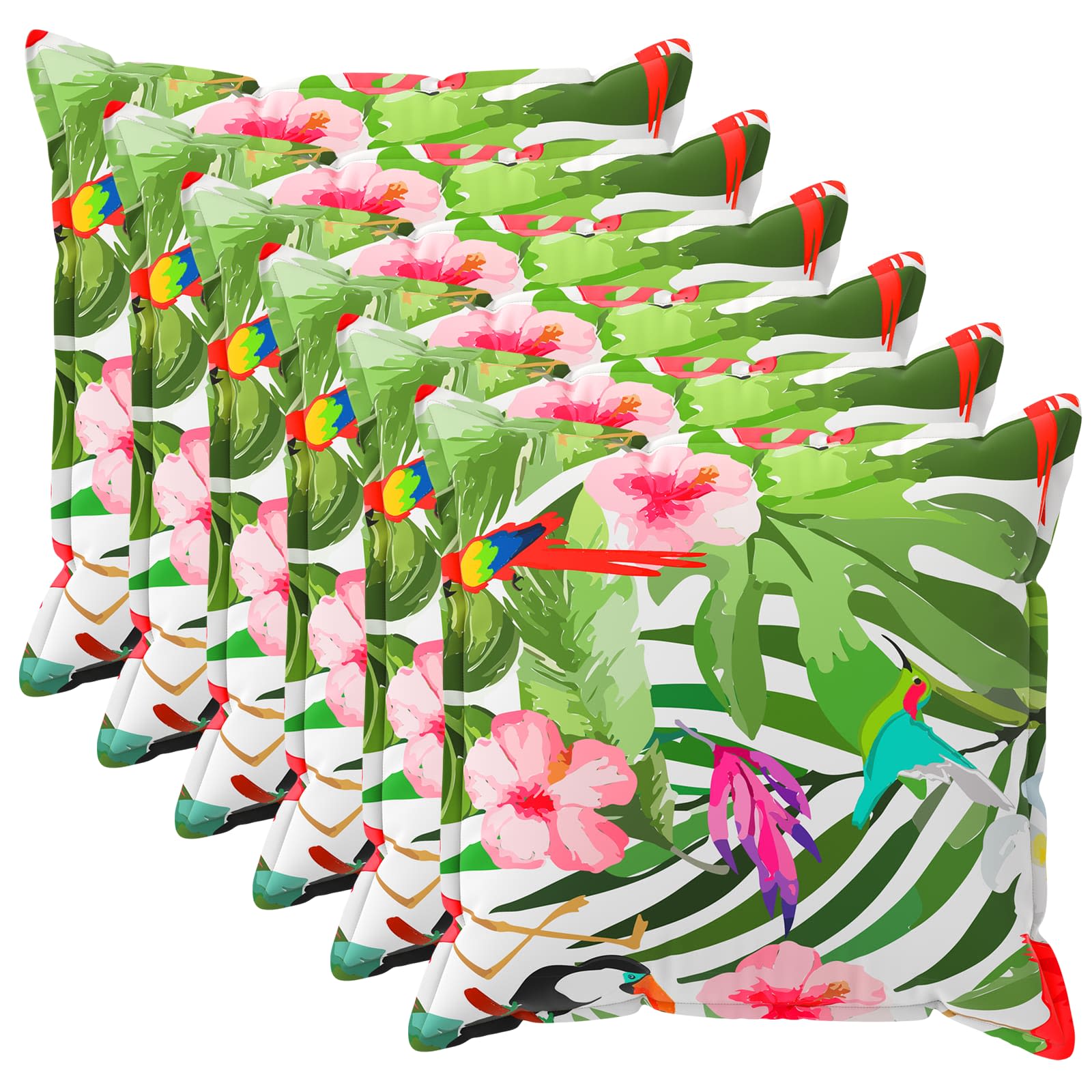 Párna huzat 6 db houten fekete 30 x 30 cm poliészter