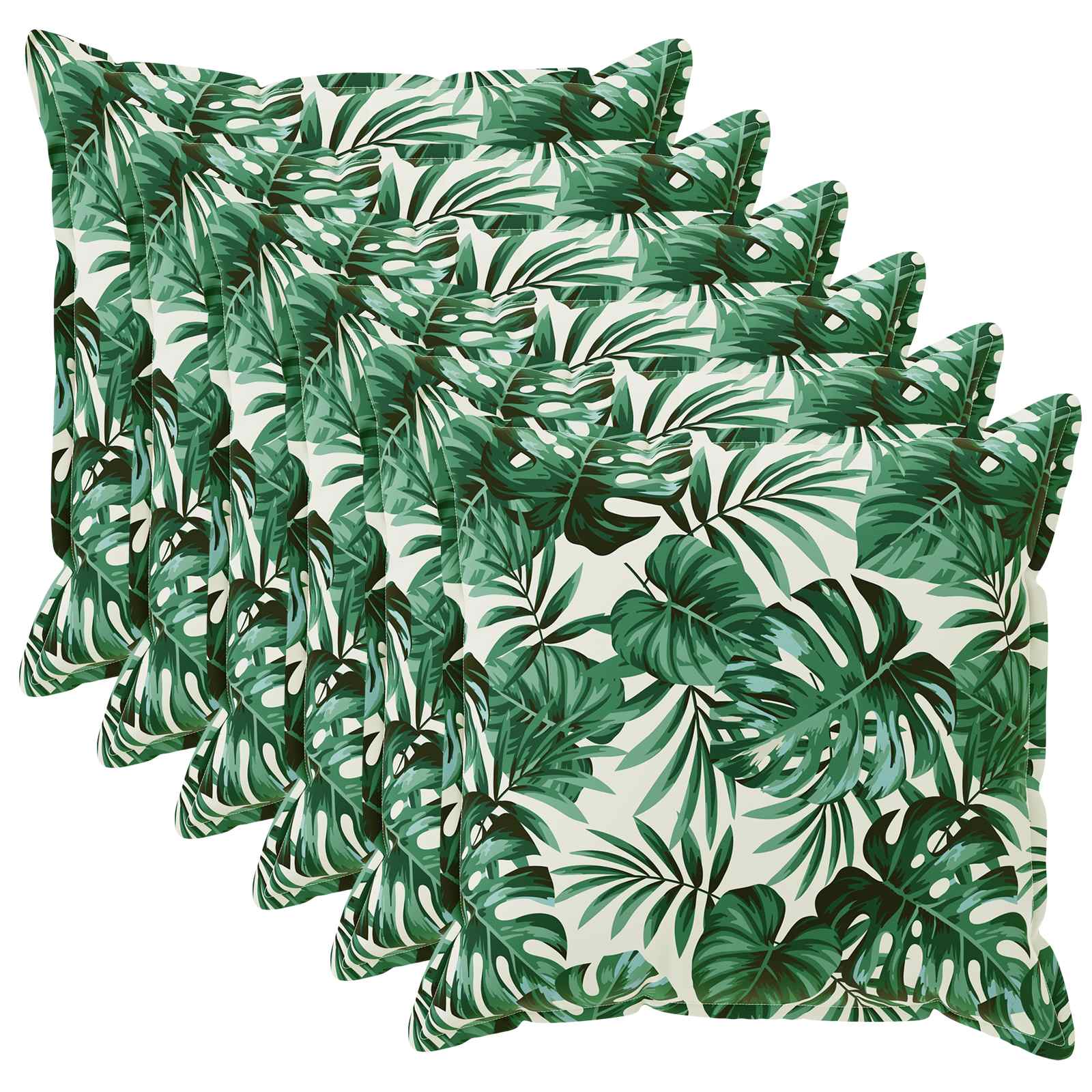 Párna huzat 6 db houten levélminta 30 x 30 cm poliészter