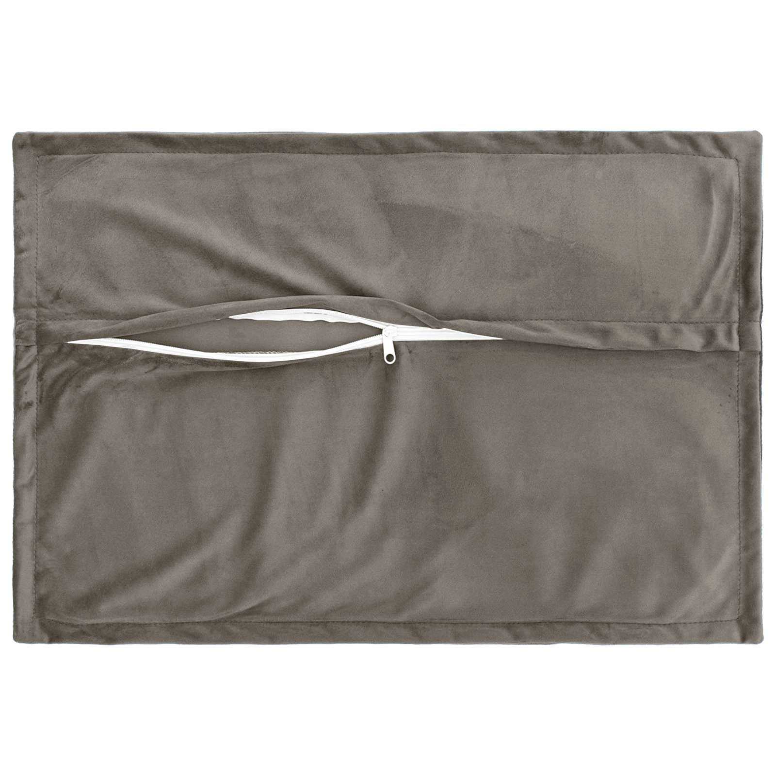 Párna huzat 2 pcs houten világosszürke 30 x 50 cm bársony