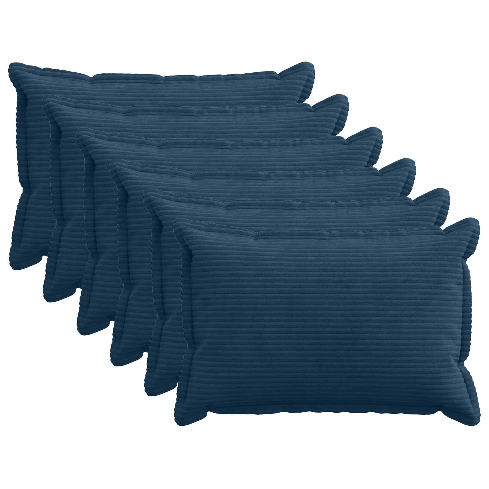 Párna huzat 6 db houten sötétkék 30 x 50 cm cord
