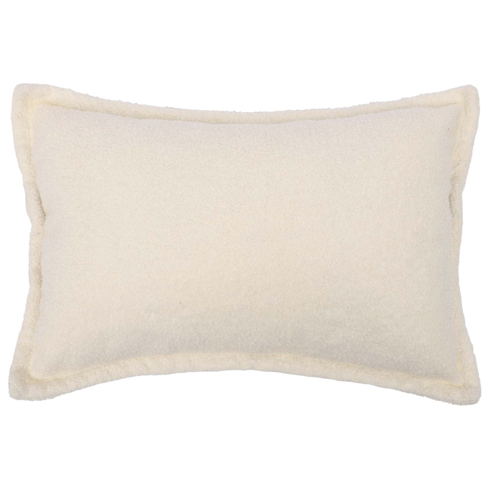 Párna huzat 2 pcs houten krémszínű 30 x 50 cm bouclé