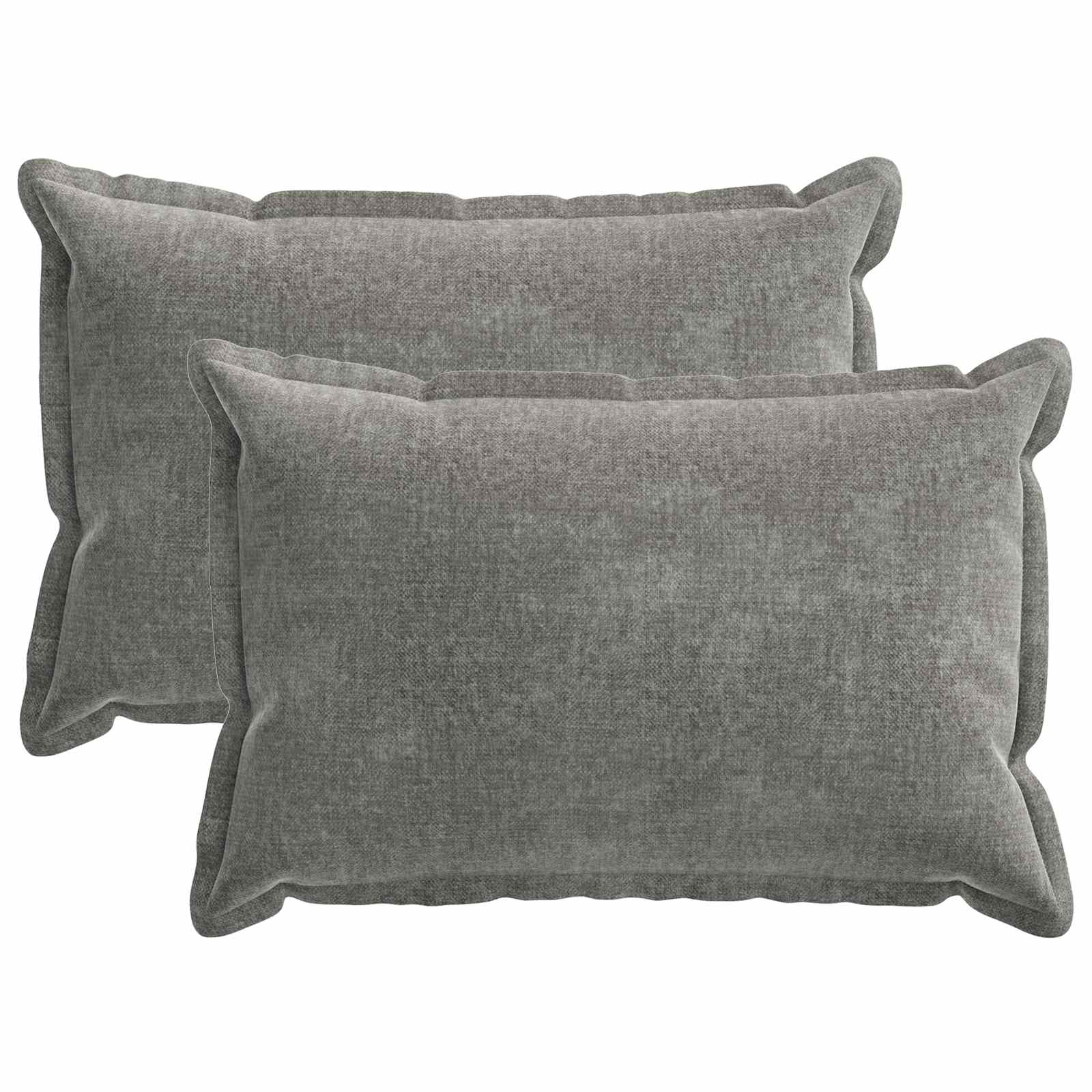 Párna huzat 2 db houten sötétszürke 30 x 50 cm chenille szövet