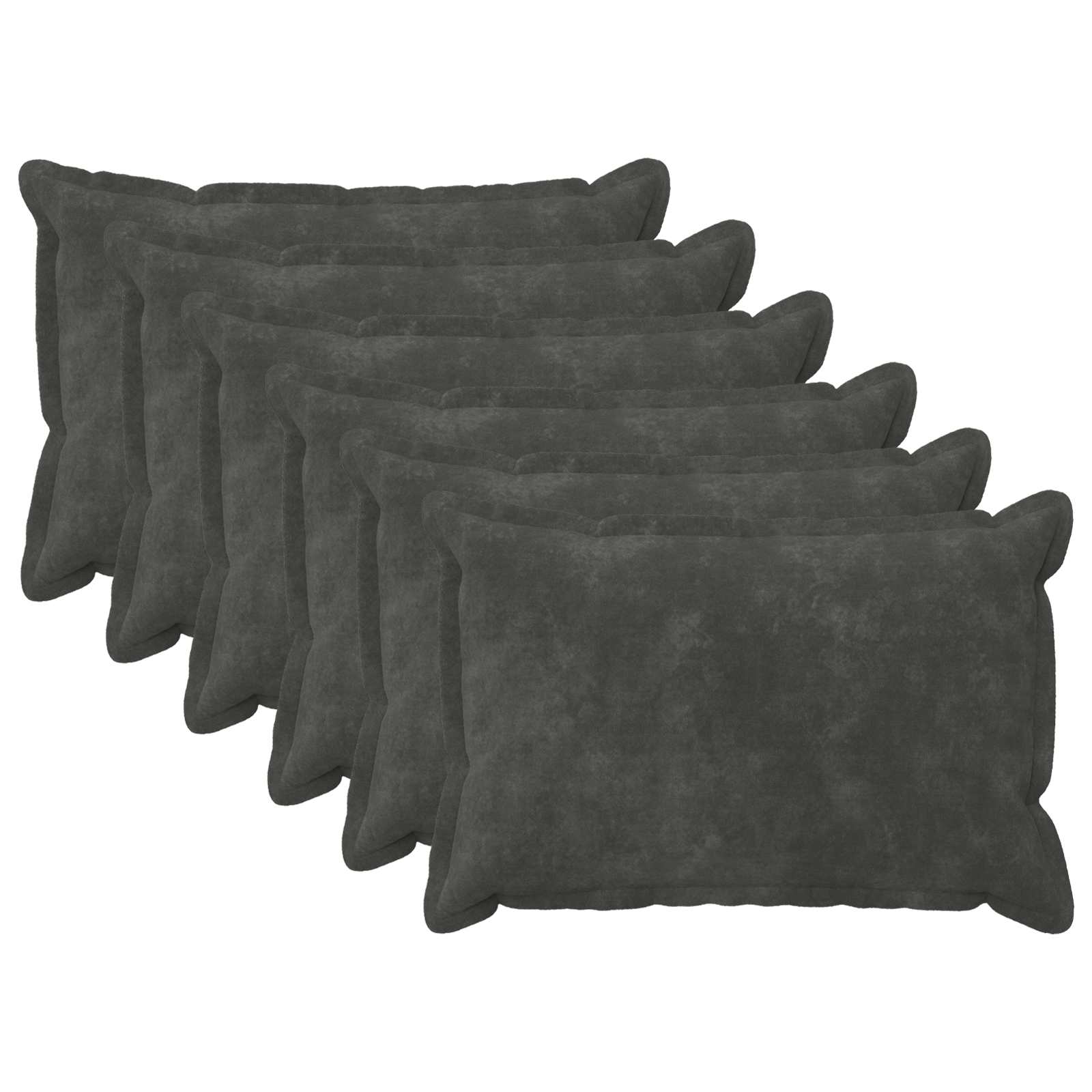 Párna huzat 6 pcs houten antracitszürke 30 x 50 cm