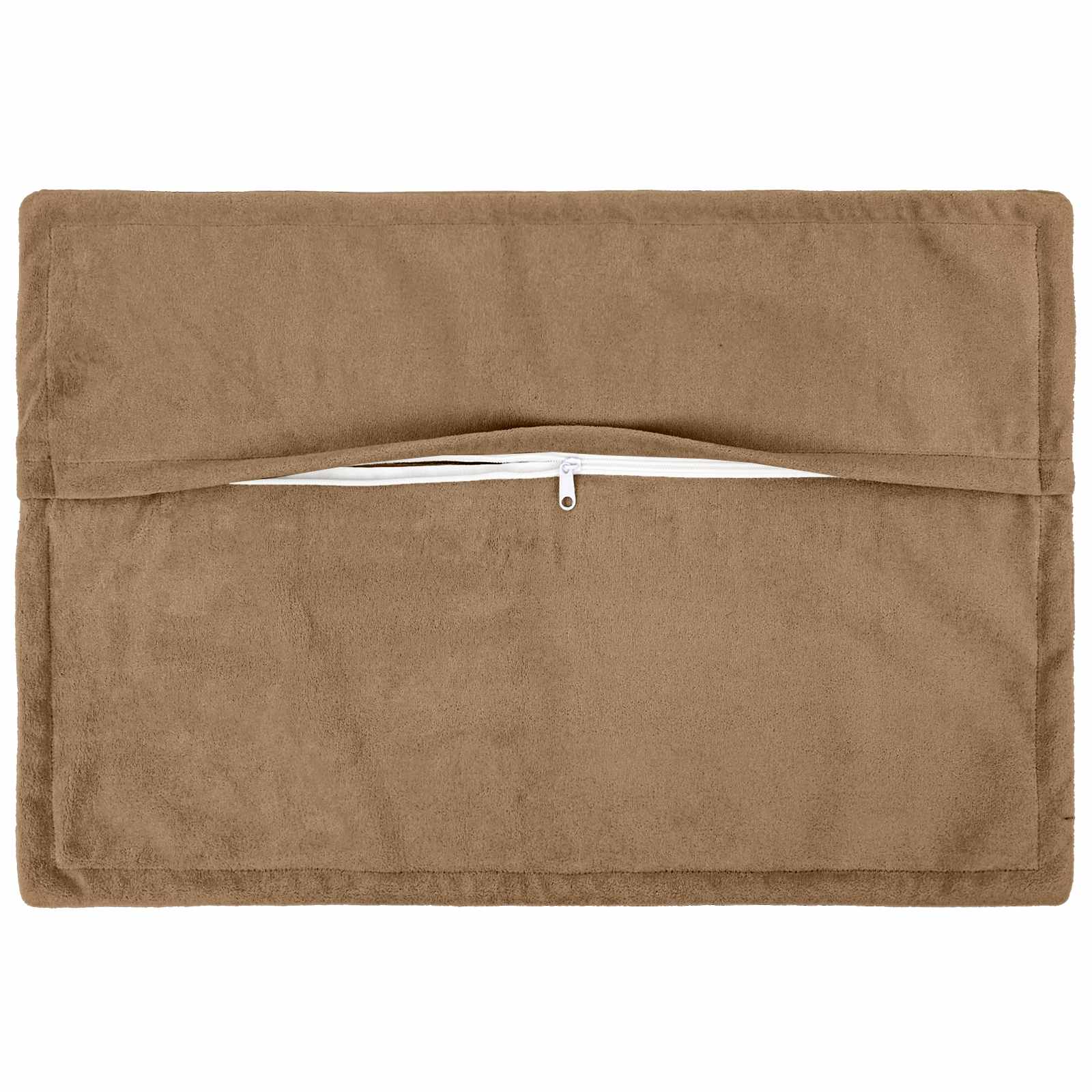 Párna huzat 6 pcs houten tópszínű 30 x 50 cm mikroszálas plüss