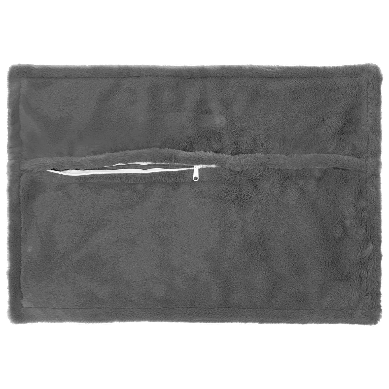 Párna huzat 6 db houten sötétszürke 30 x 50 cm műnyúl szőr