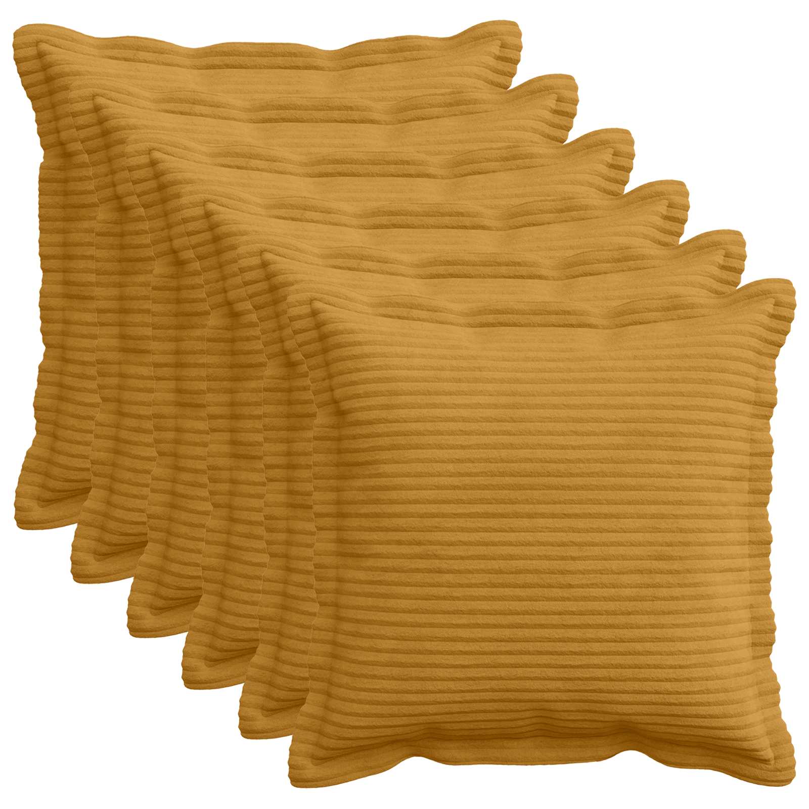 Párna huzat 6 db houten sárga 35 x 35 cm cord