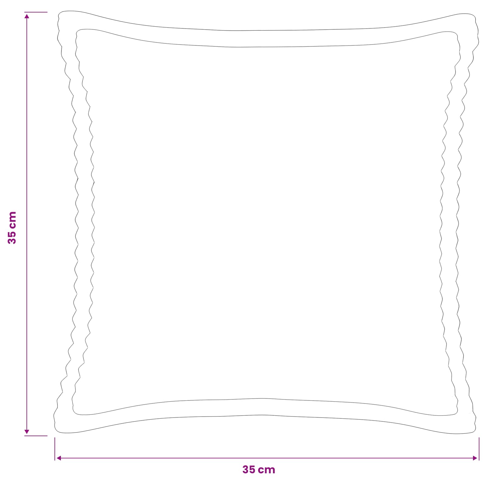Párna huzat 2 db houten tópszínű 35 x 35 cm cord