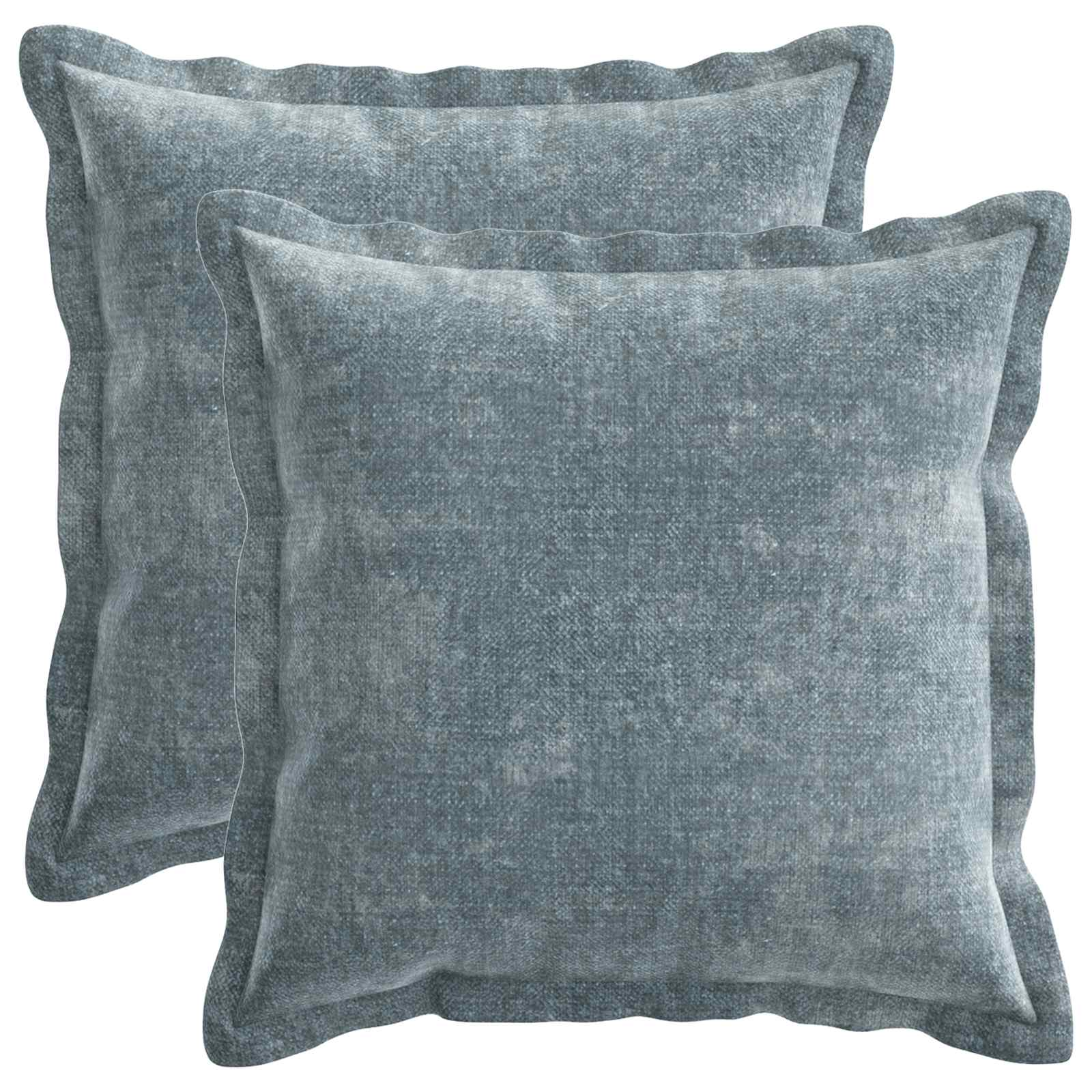 Párna huzat 2 db houten világoskék 35 x 35 cm chenille szövet