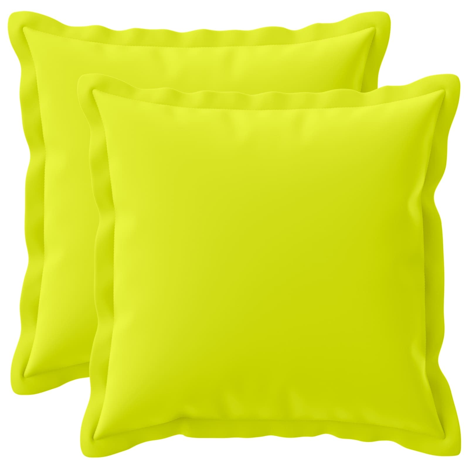 Párna huzat 2 db houten fényes zöld 35 x 35 cm poliészter