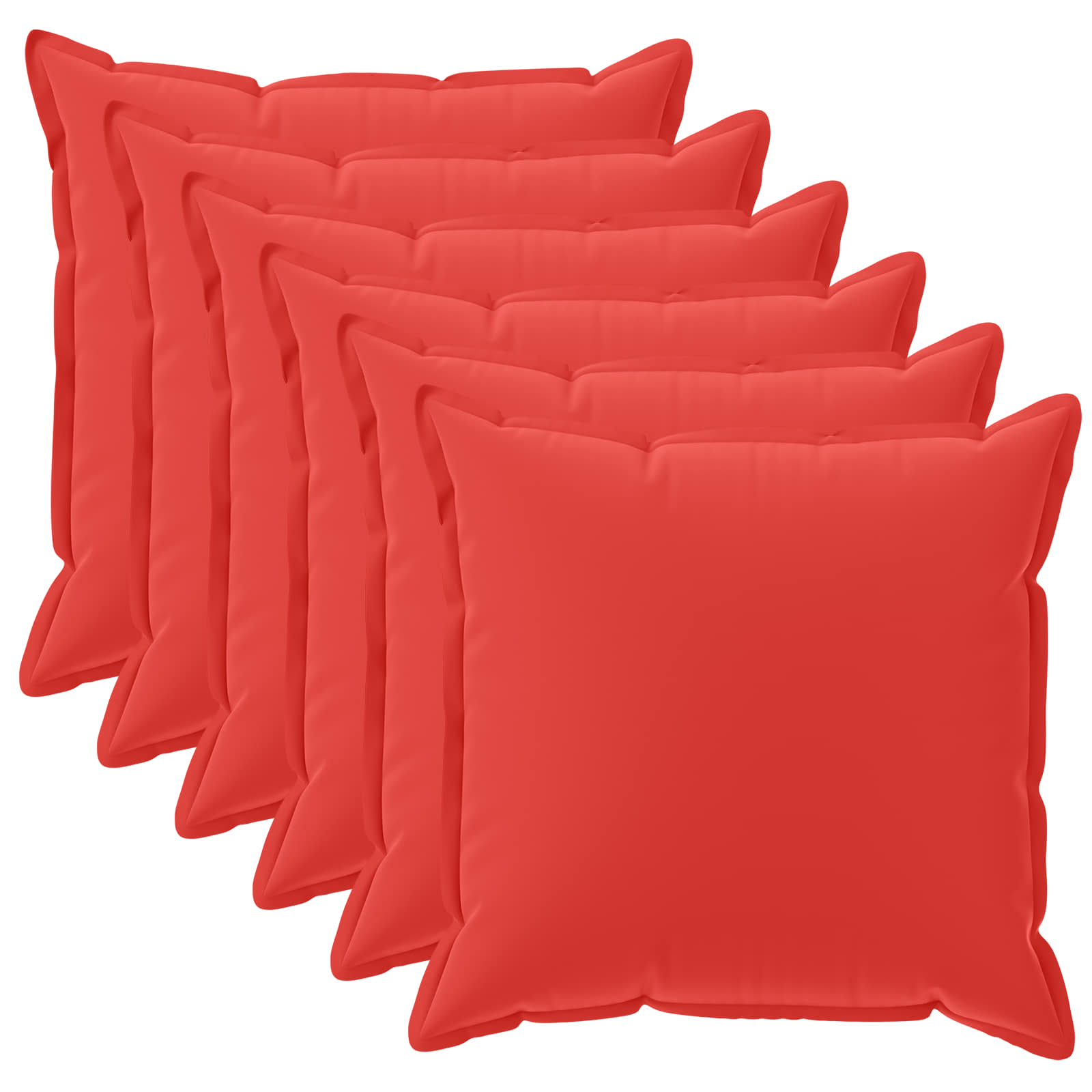 Párna huzat 6 db houten piros 35 x 35 cm poliészter