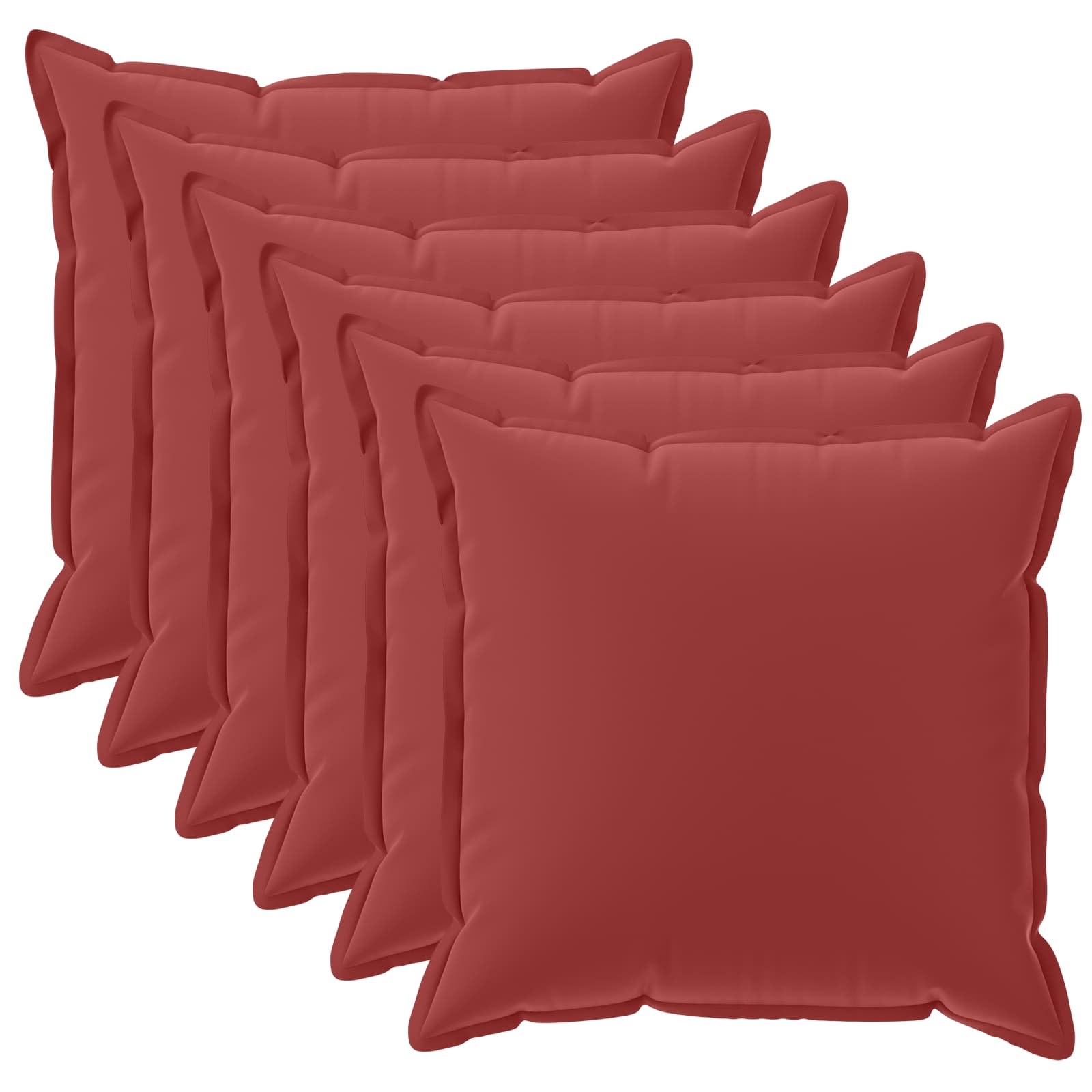 Párna huzat 6 db houten bordó 35 x 35 cm poliészter
