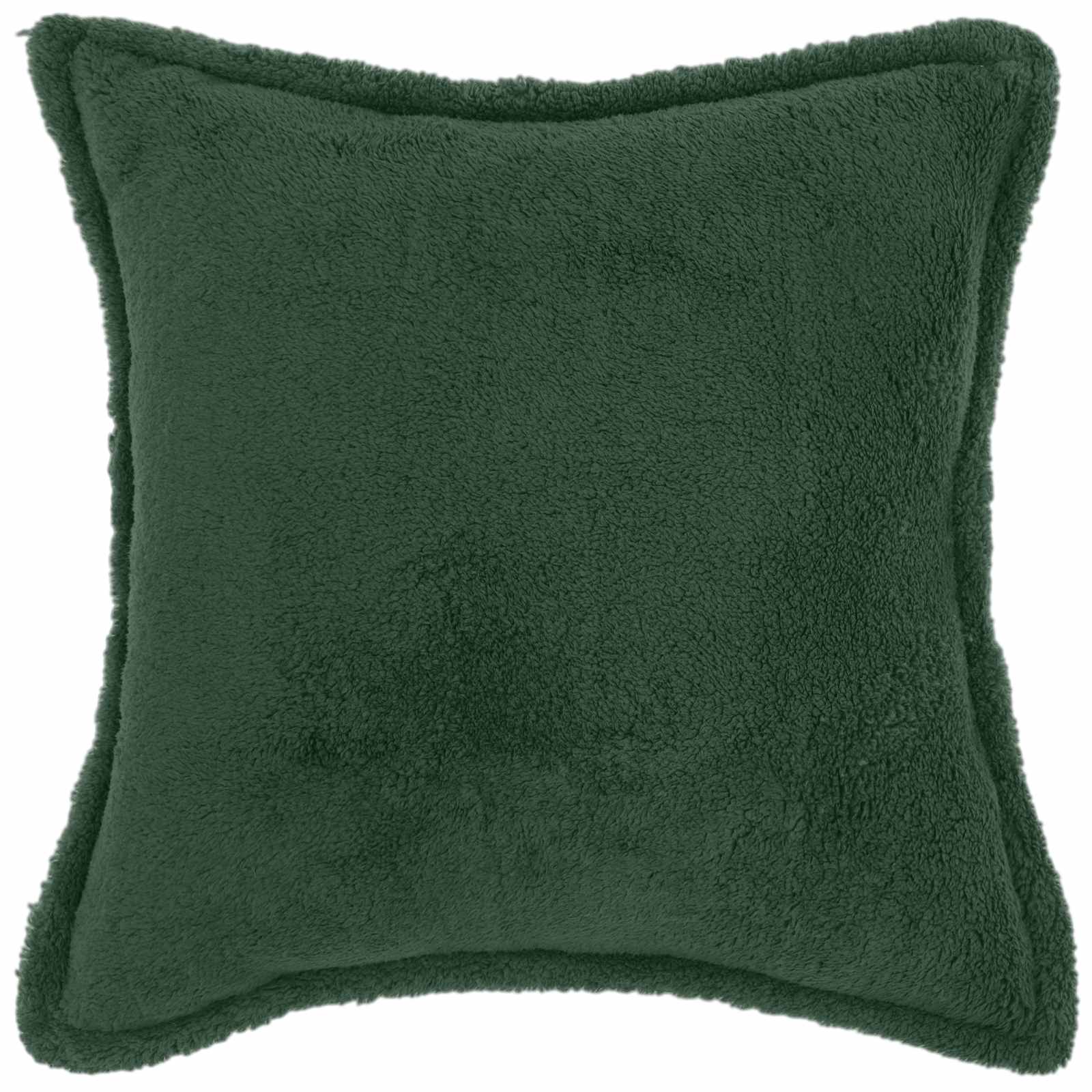 Párna huzat 2 pcs houten sötétzöld 35 x 35 cm bouclé