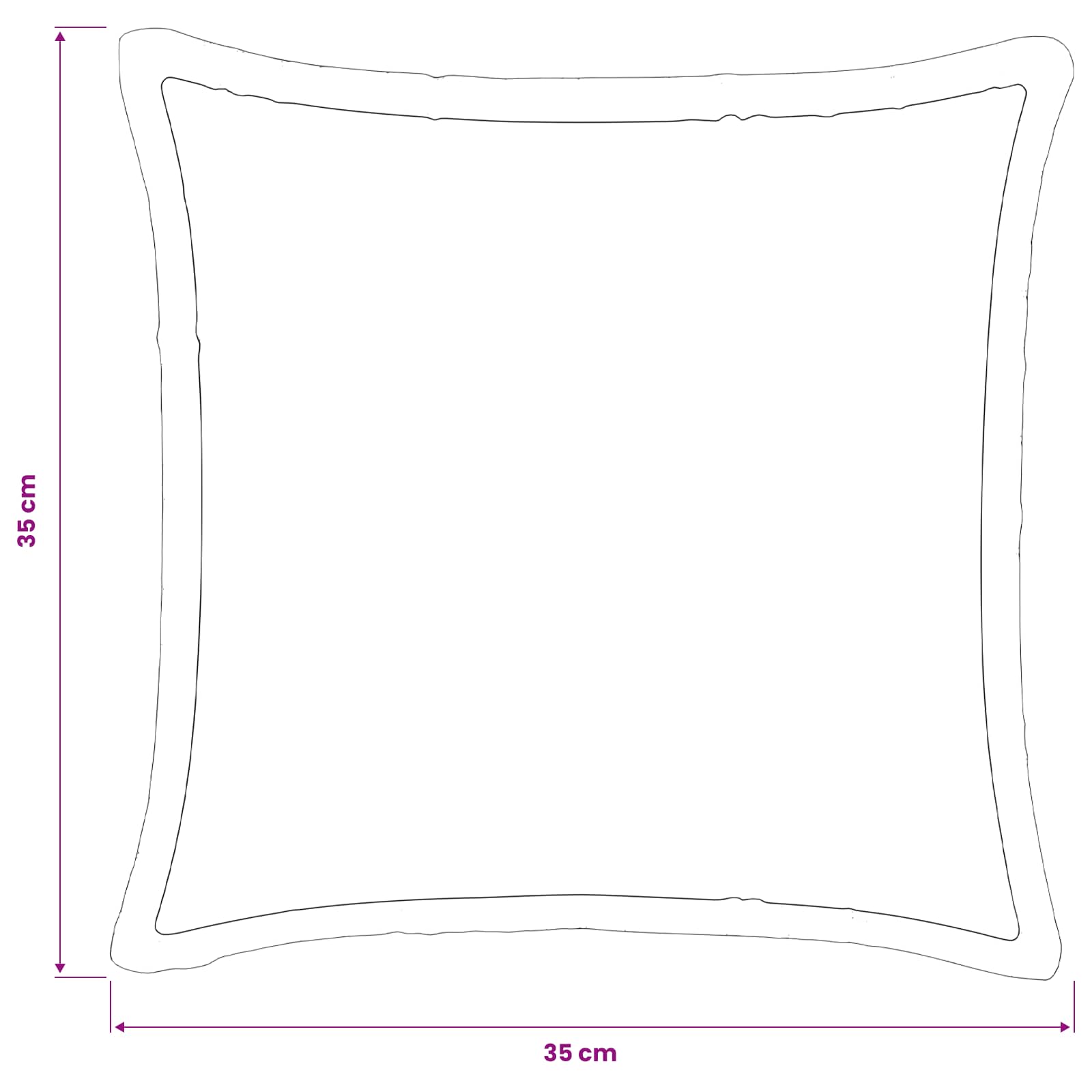 Párna huzat 2 pcs houten fekete 35 x 35 cm flanell