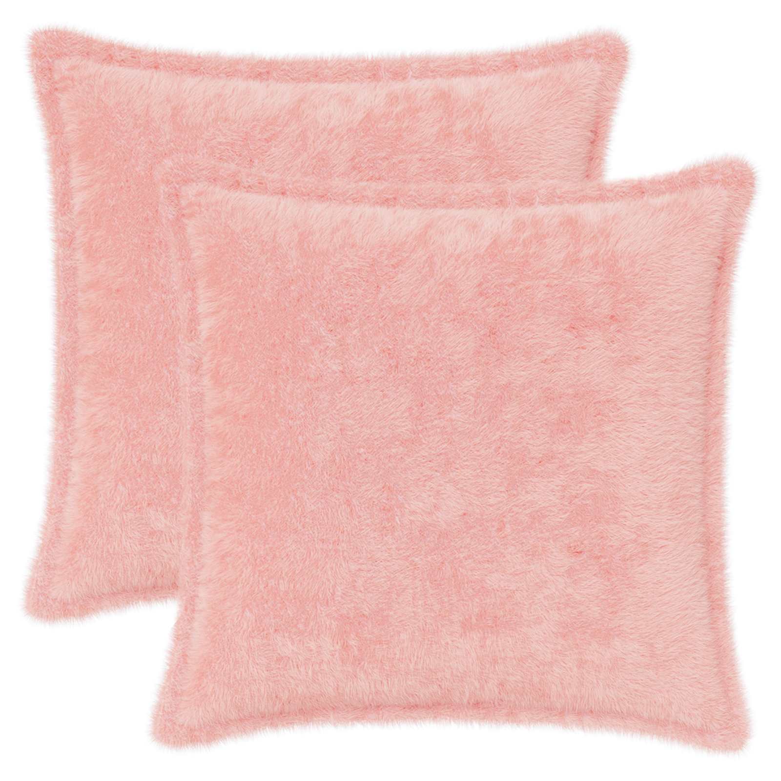 Párna huzat 2 db houten rózsaszín 35 x 35 cm műnyúl szőr