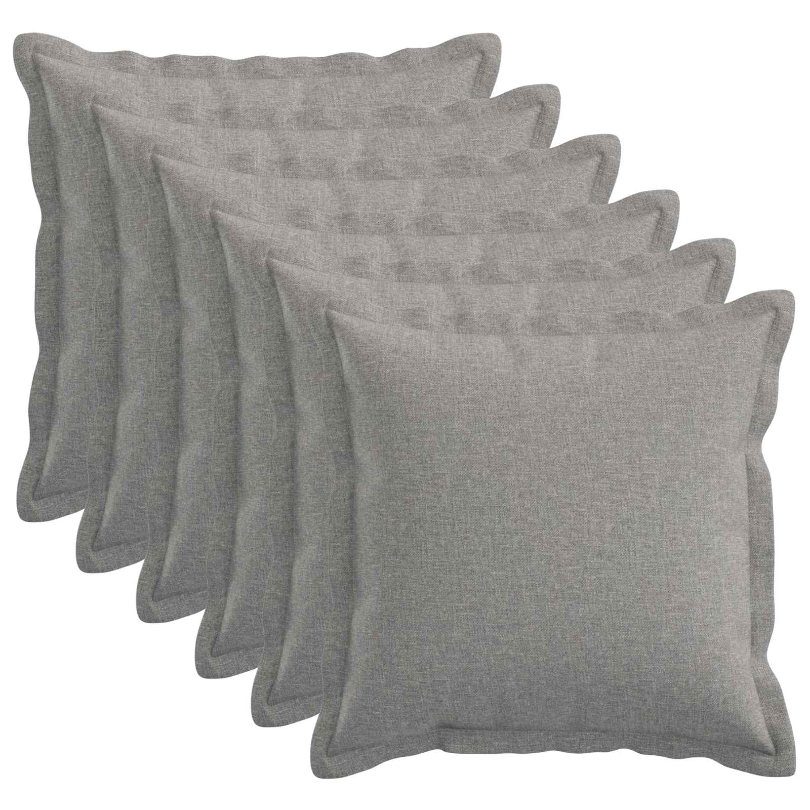 Párna huzat 6 pcs houten felhőszürke 40 x 40 cm műlenszövet