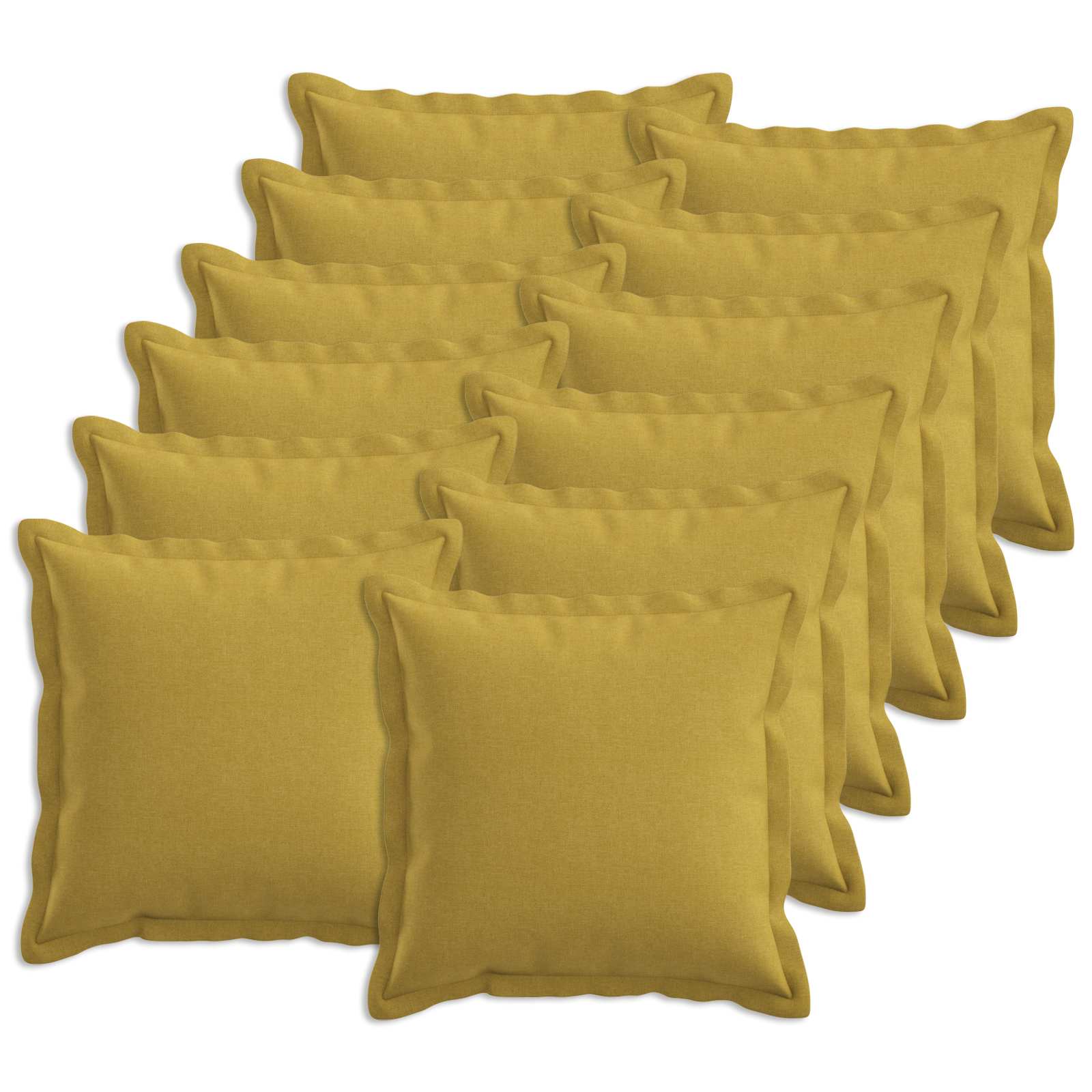 Párna huzat 12 pcs houten világos zöld 40 x 40 cm műlenszövet