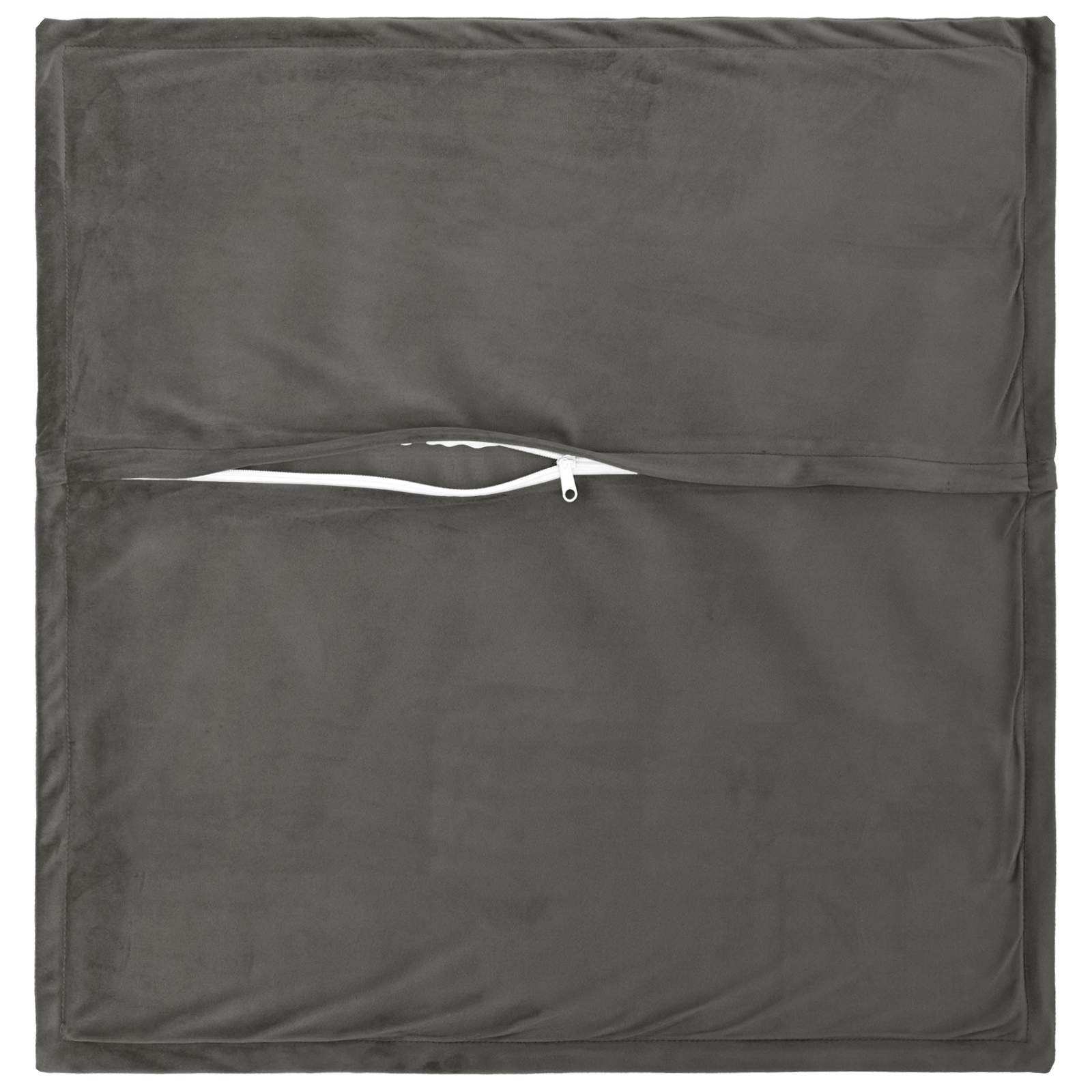 Párna huzat 2 pcs houten sötétszürke 40 x 40 cm bársony