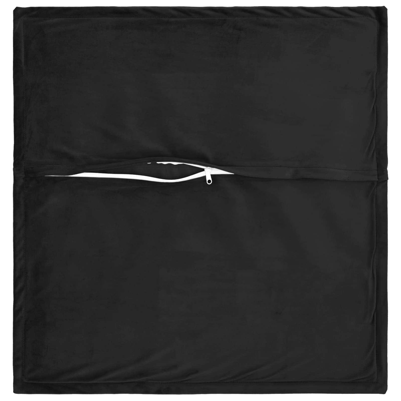 Párna huzat 12 pcs houten fekete 40 x 40 cm bársony