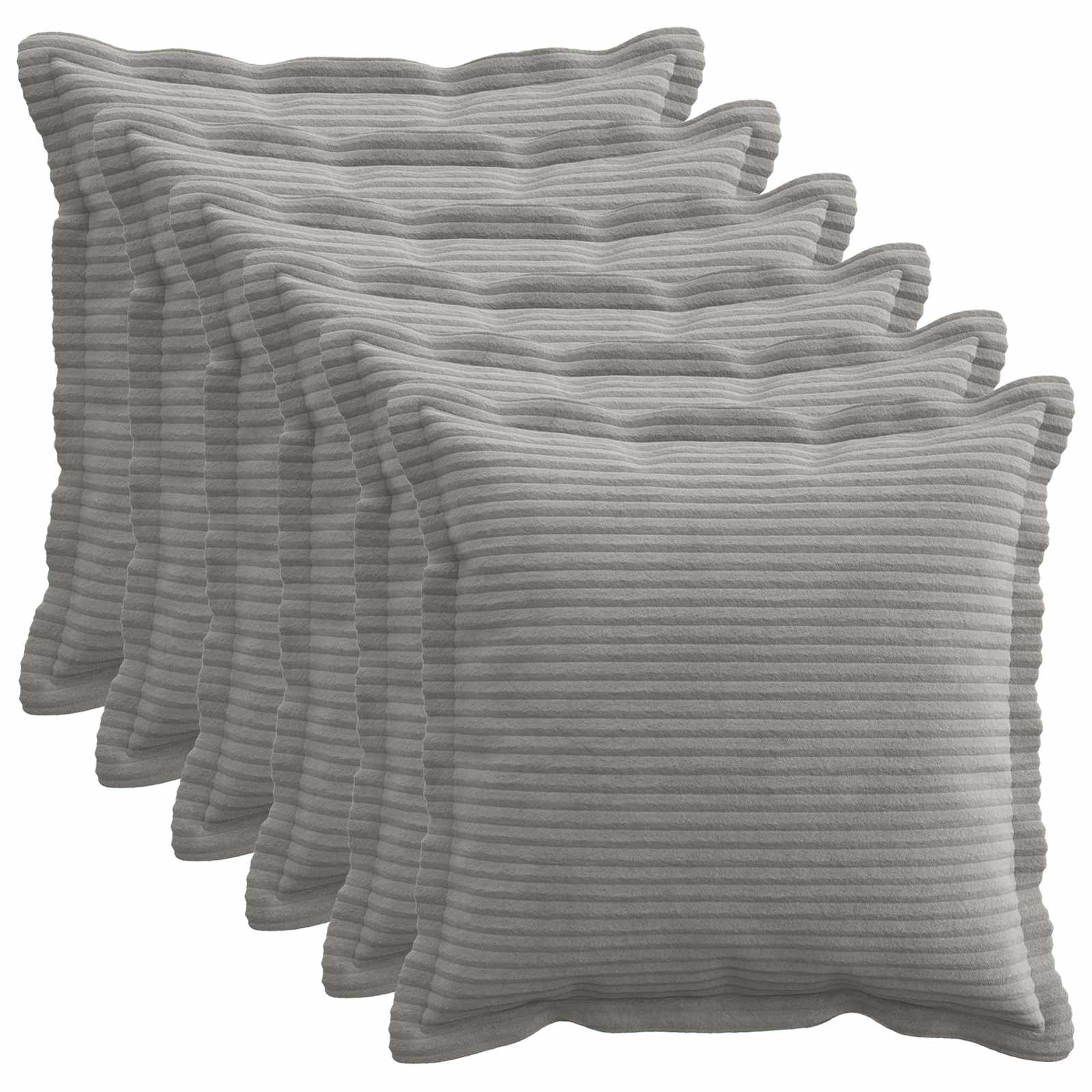 Párna huzat 6 db houten világosszürke 40 x 40 cm cord