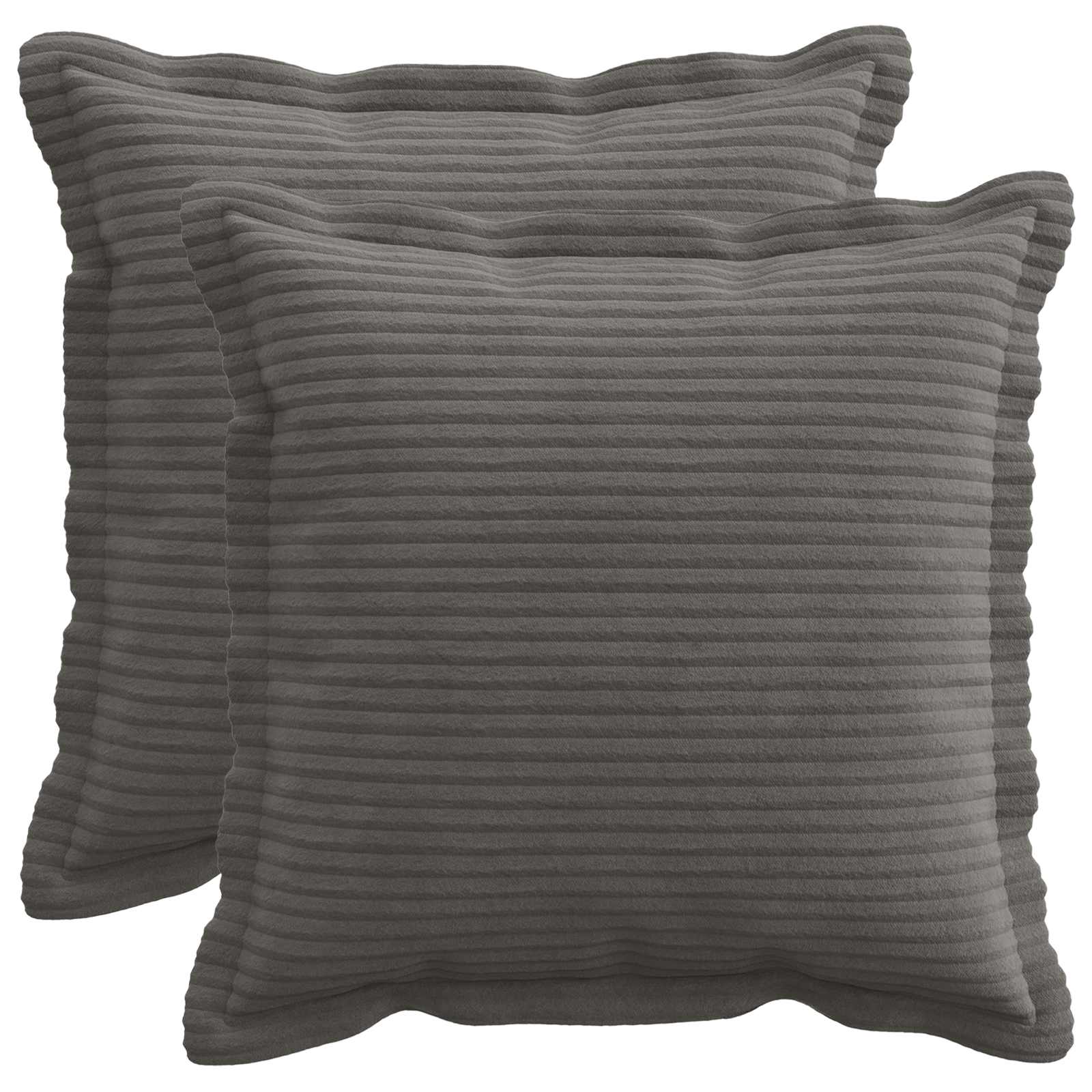 Párna huzat 2 db houten sötétszürke 40 x 40 cm cord