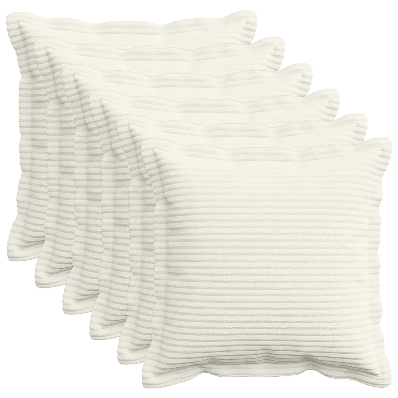 Párna huzat 6 db houten krémszínű 40 x 40 cm cord