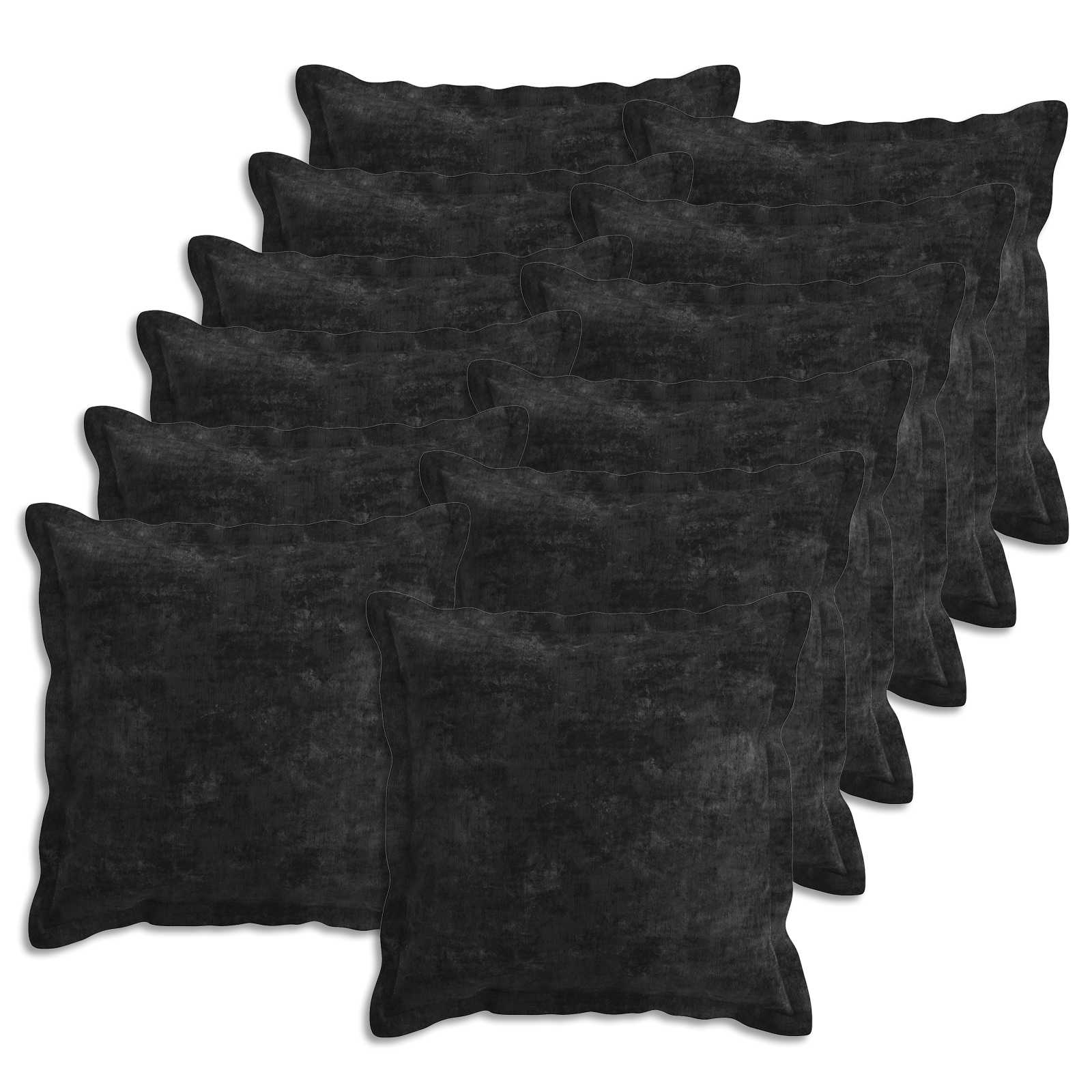 Párna huzat 12 db houten antracitszürke 40 x 40 cm