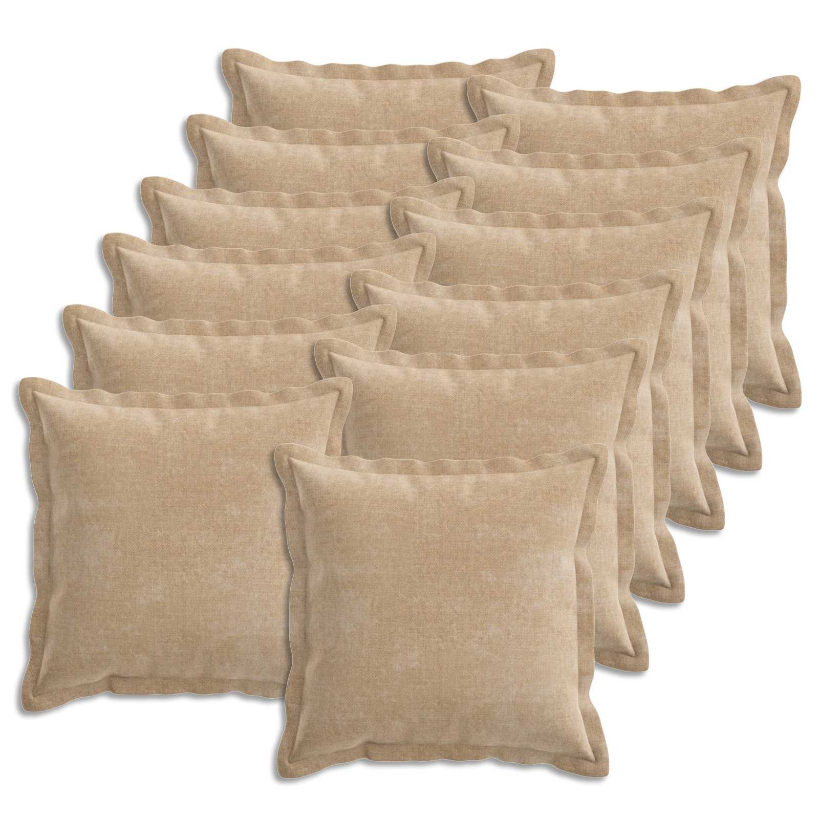 Párna huzat 12 db houten tópszínű 40 x 40 cm chenille szövet