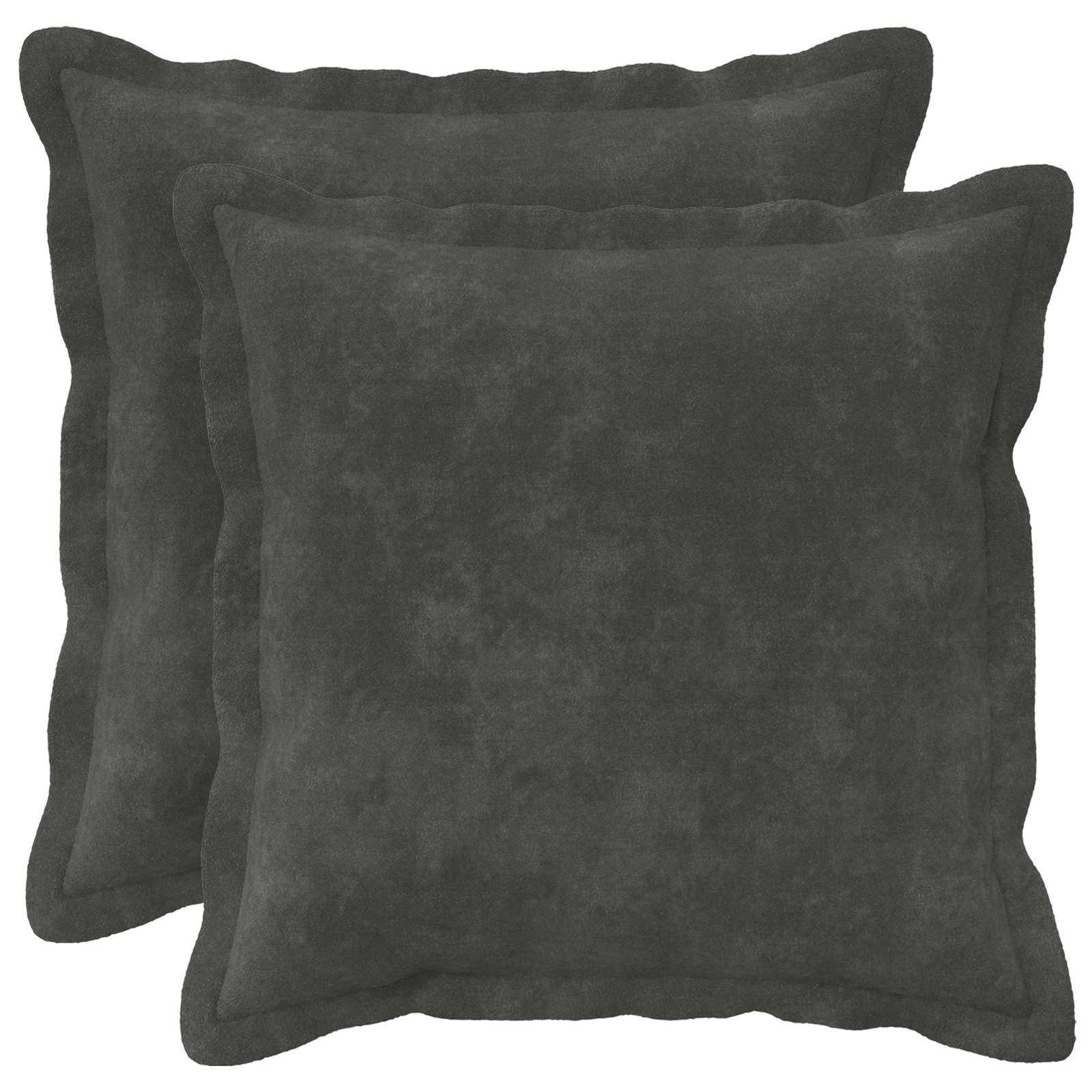 Párna huzat 2 pcs houten antracitszürke 40 x 40 cm