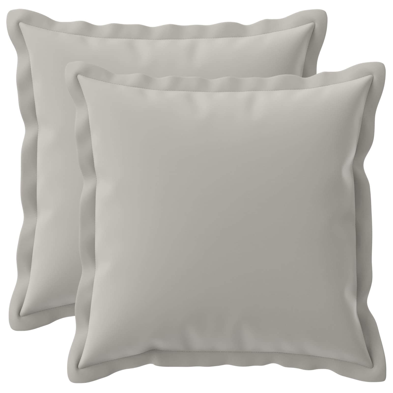 Párna huzat 2 db houten szürke 40 x 40 cm poliészter