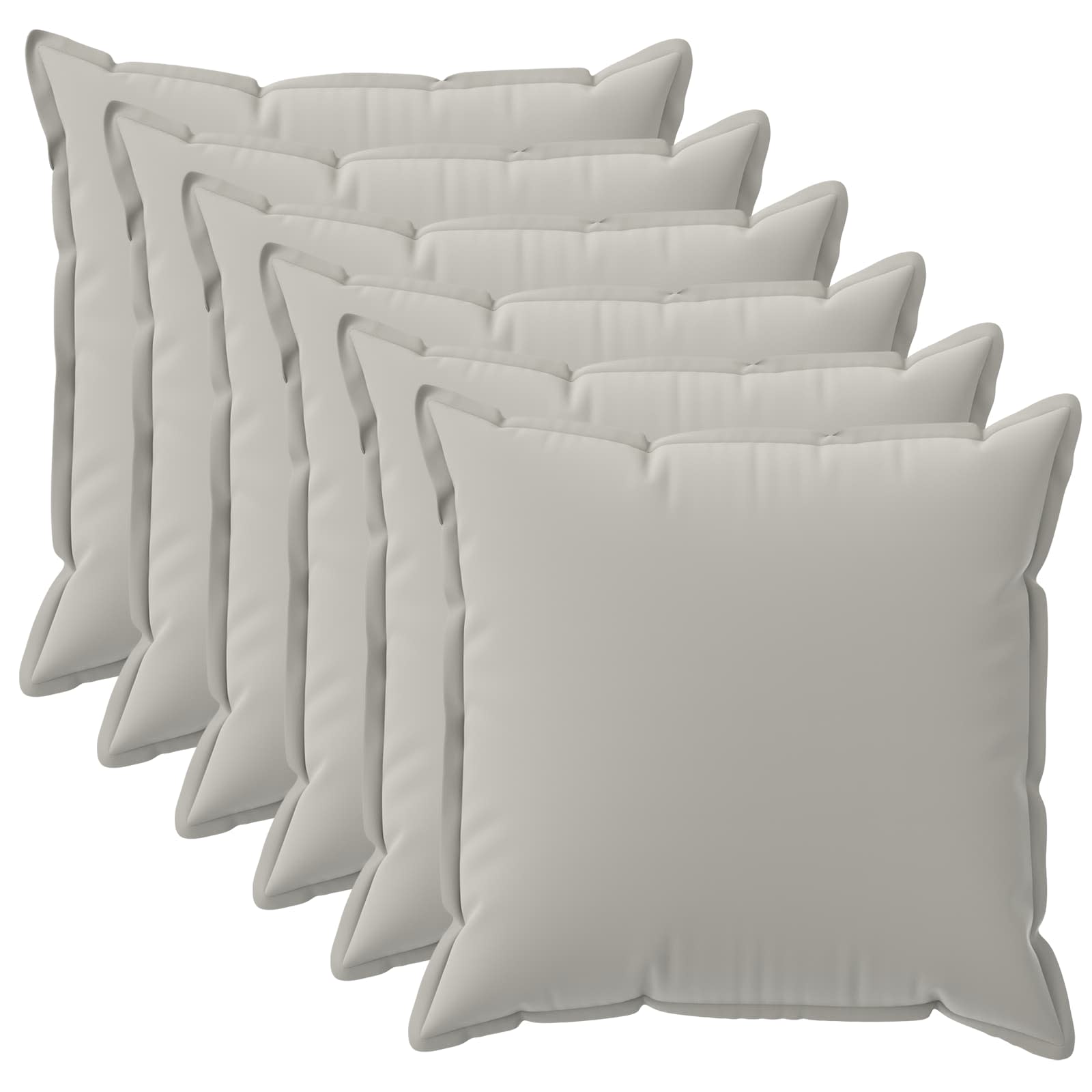 Párna huzat 6 db houten szürke 40 x 40 cm poliészter