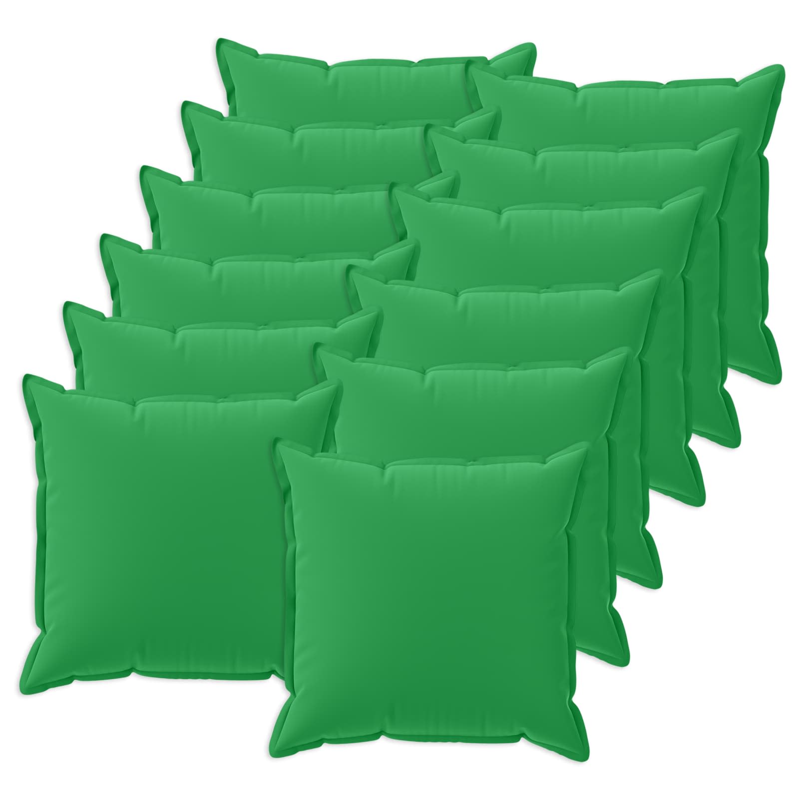 Párna huzat 12 db houten zöld 40 x 40 cm poliészter