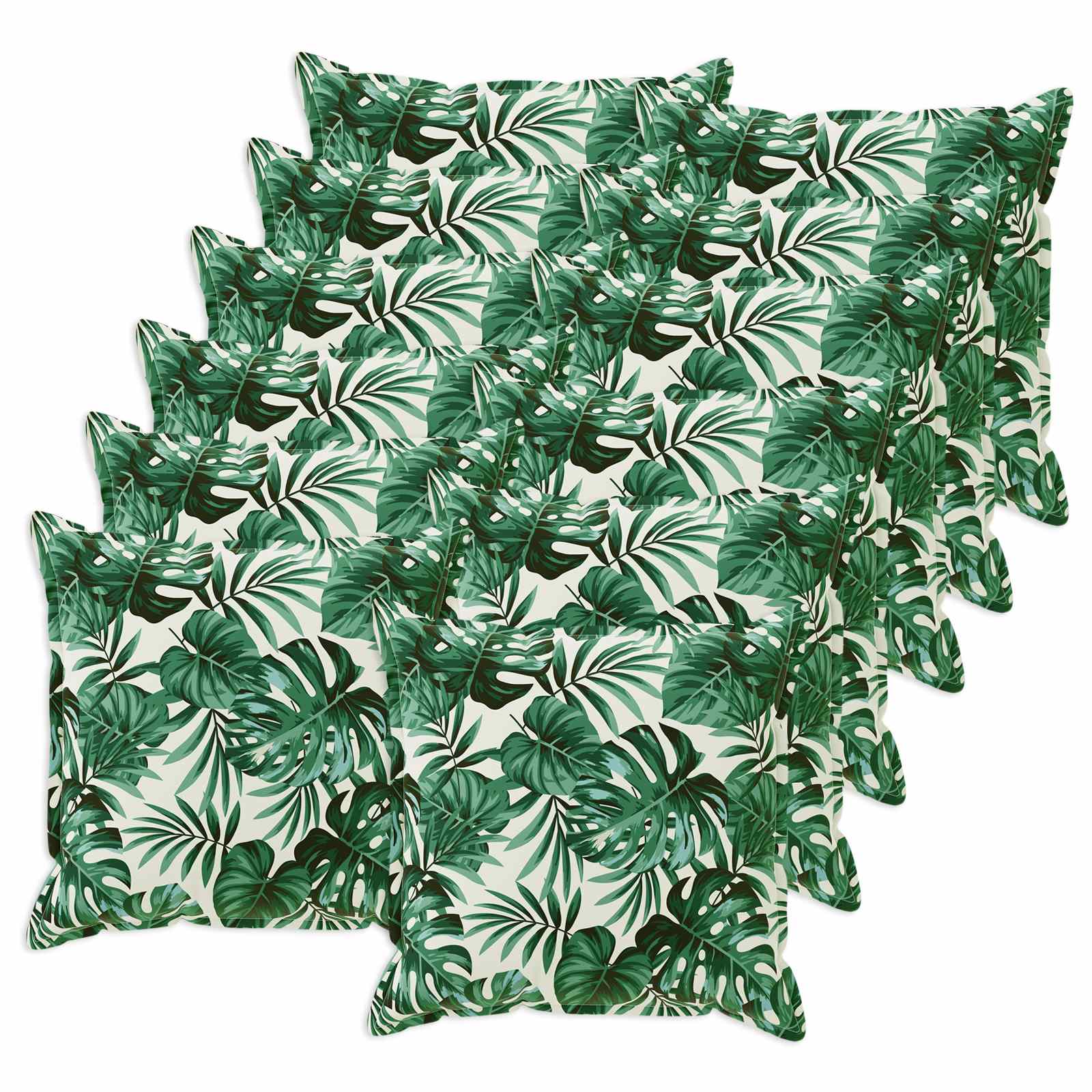 Párna huzat 12 db houten levélminta 40 x 40 cm poliészter