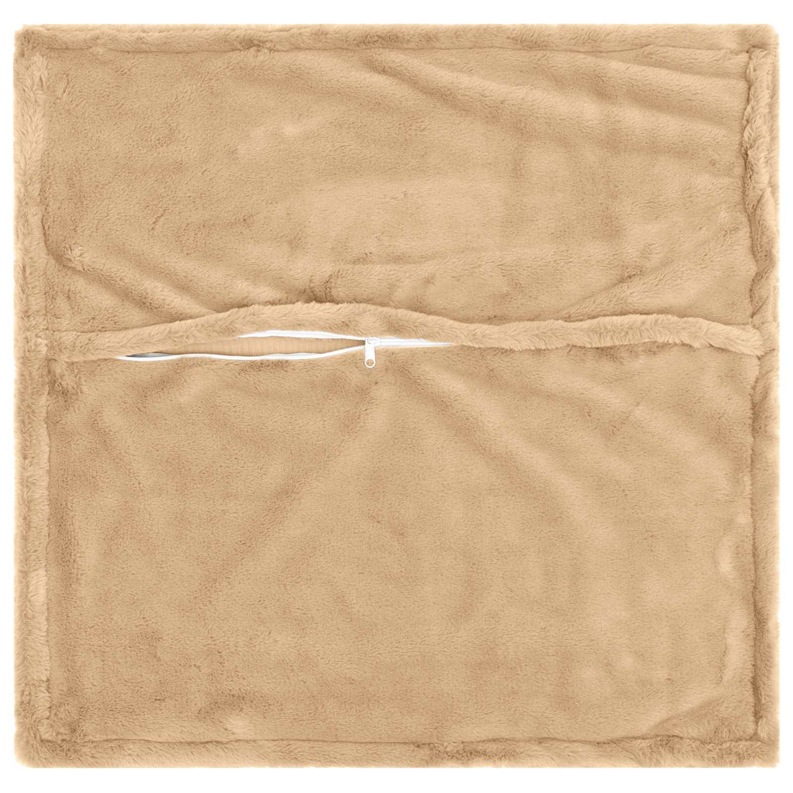 Párna huzat 2 db houten krémszínű 40 x 40 cm műnyúl szőr
